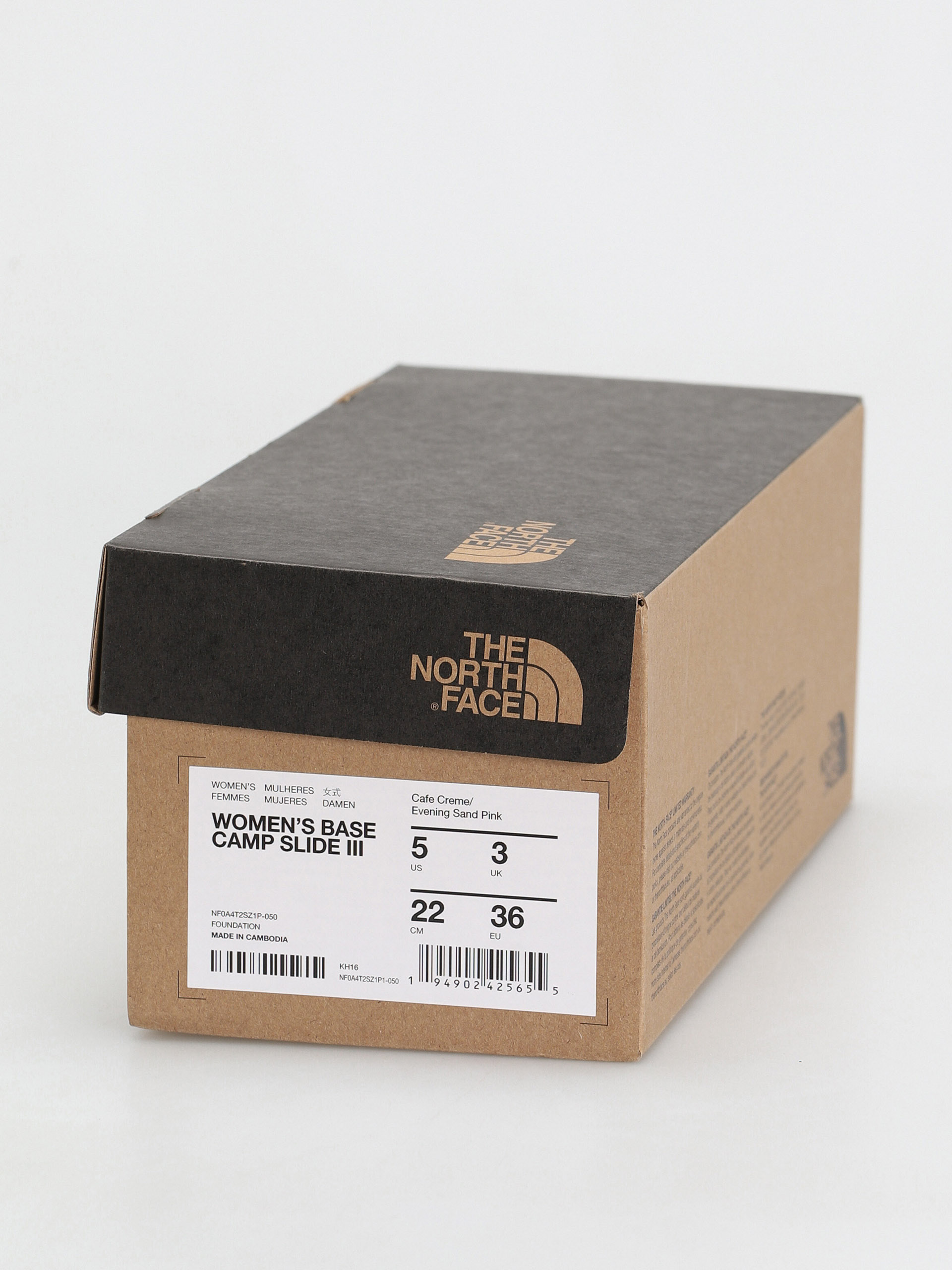 Klapki The North Face Base Camp Slide III Wmn (cafecreme/eveningsandpink)