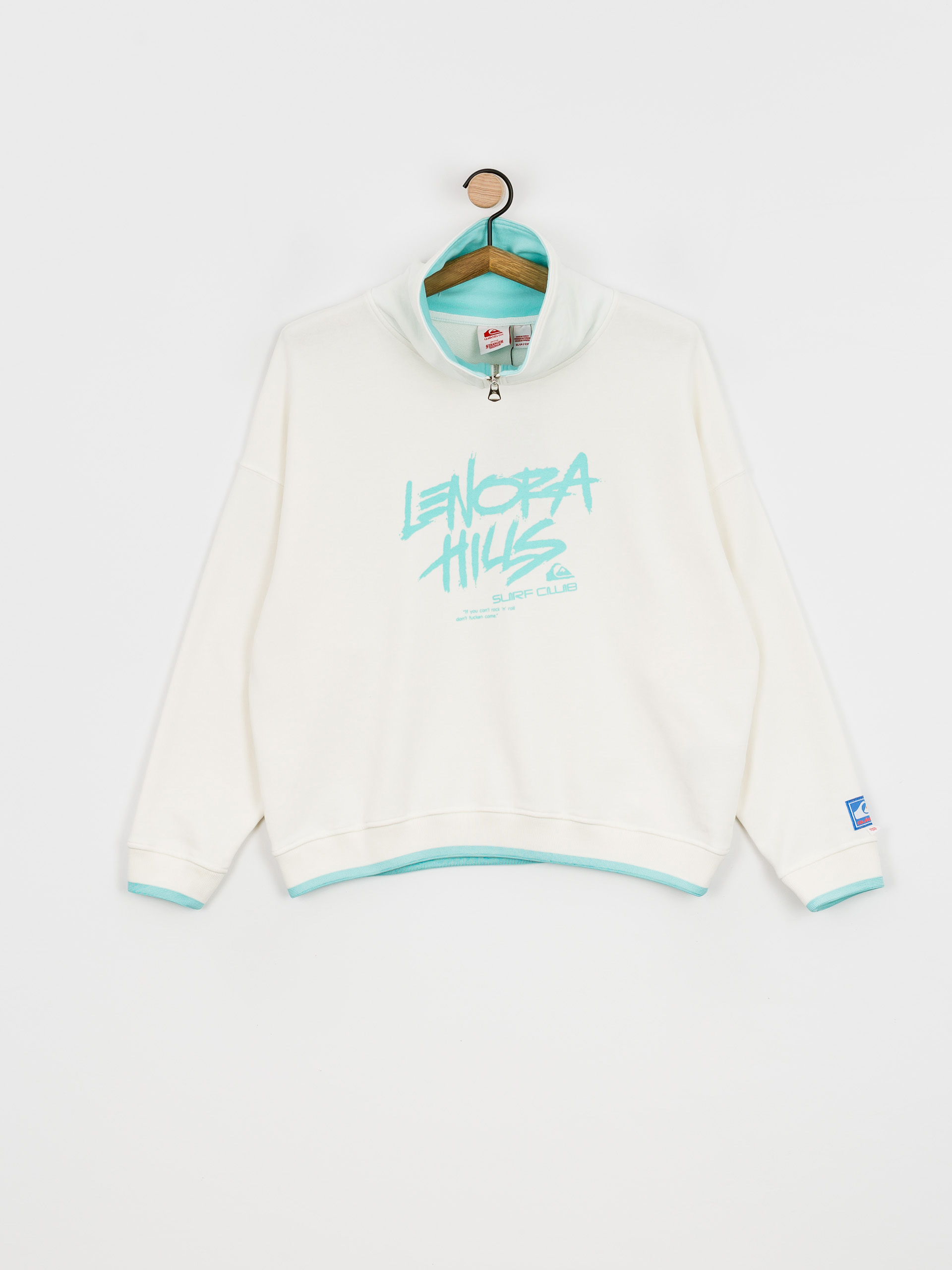 Bluza Quiksilver X Stranger Things Lenora Half Zip Wmn (snow white)