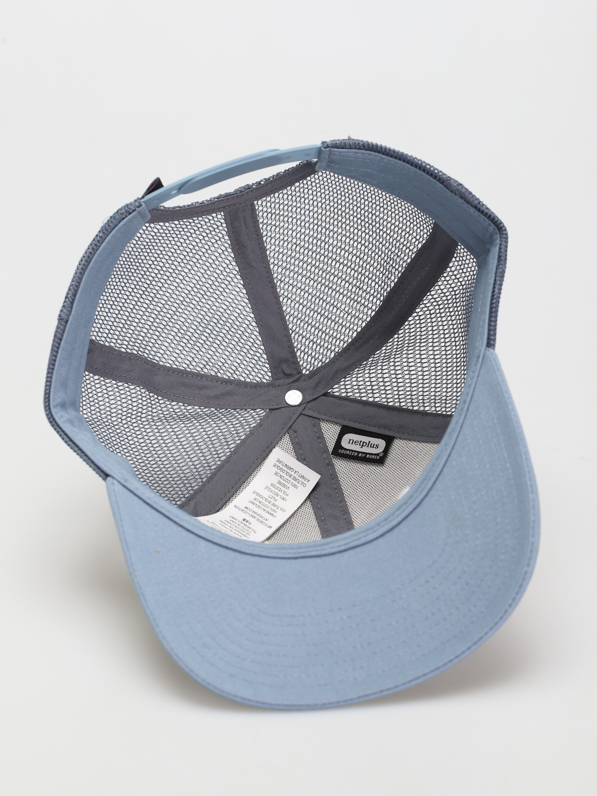 Czapka z daszkiem Patagonia P 6 Logo Trucker (white w/light plume grey)