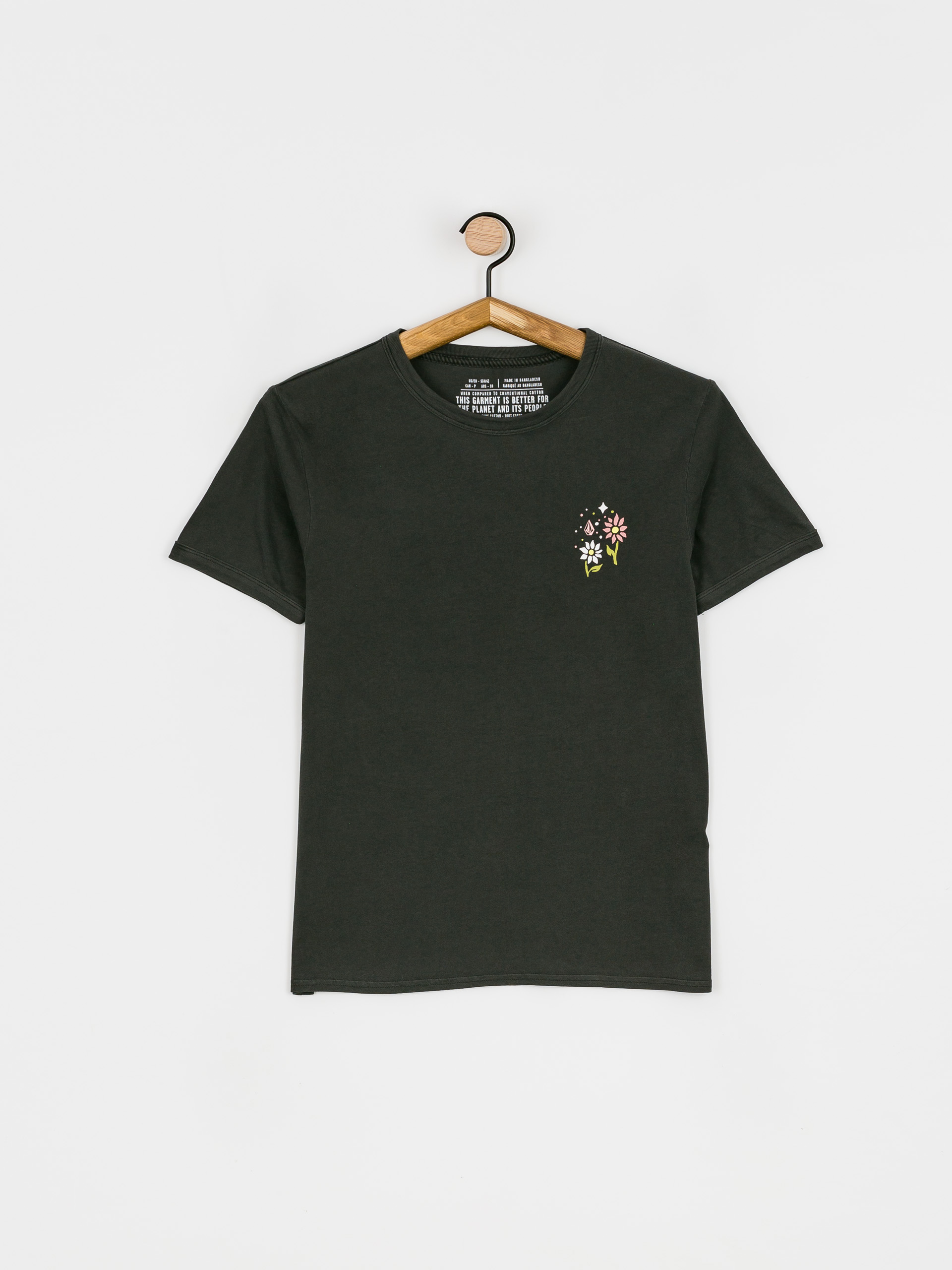 T-shirt Volcom Truly Ringer Wmn (black)