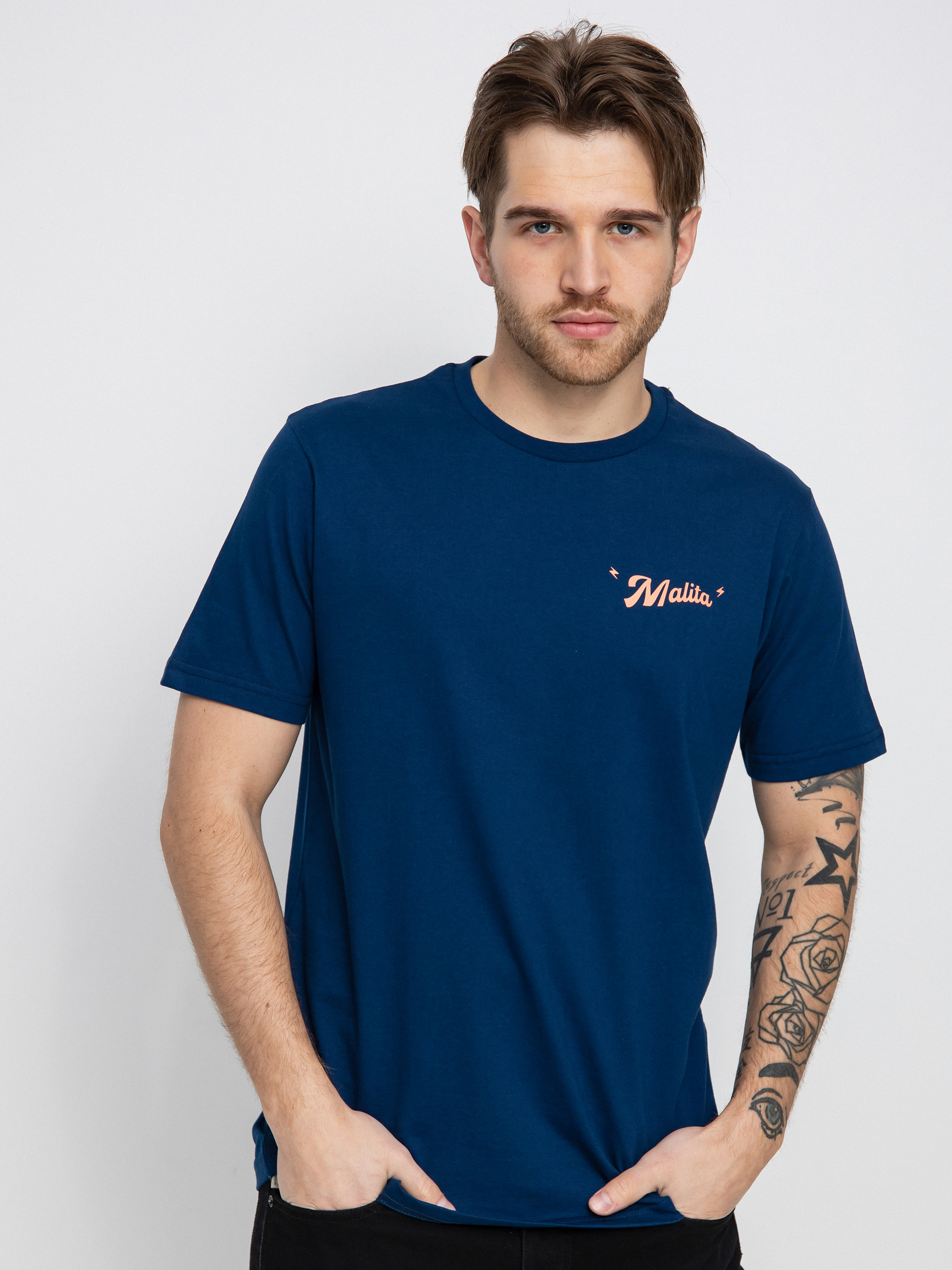 T-shirt Malita Nobody Cares (navy)