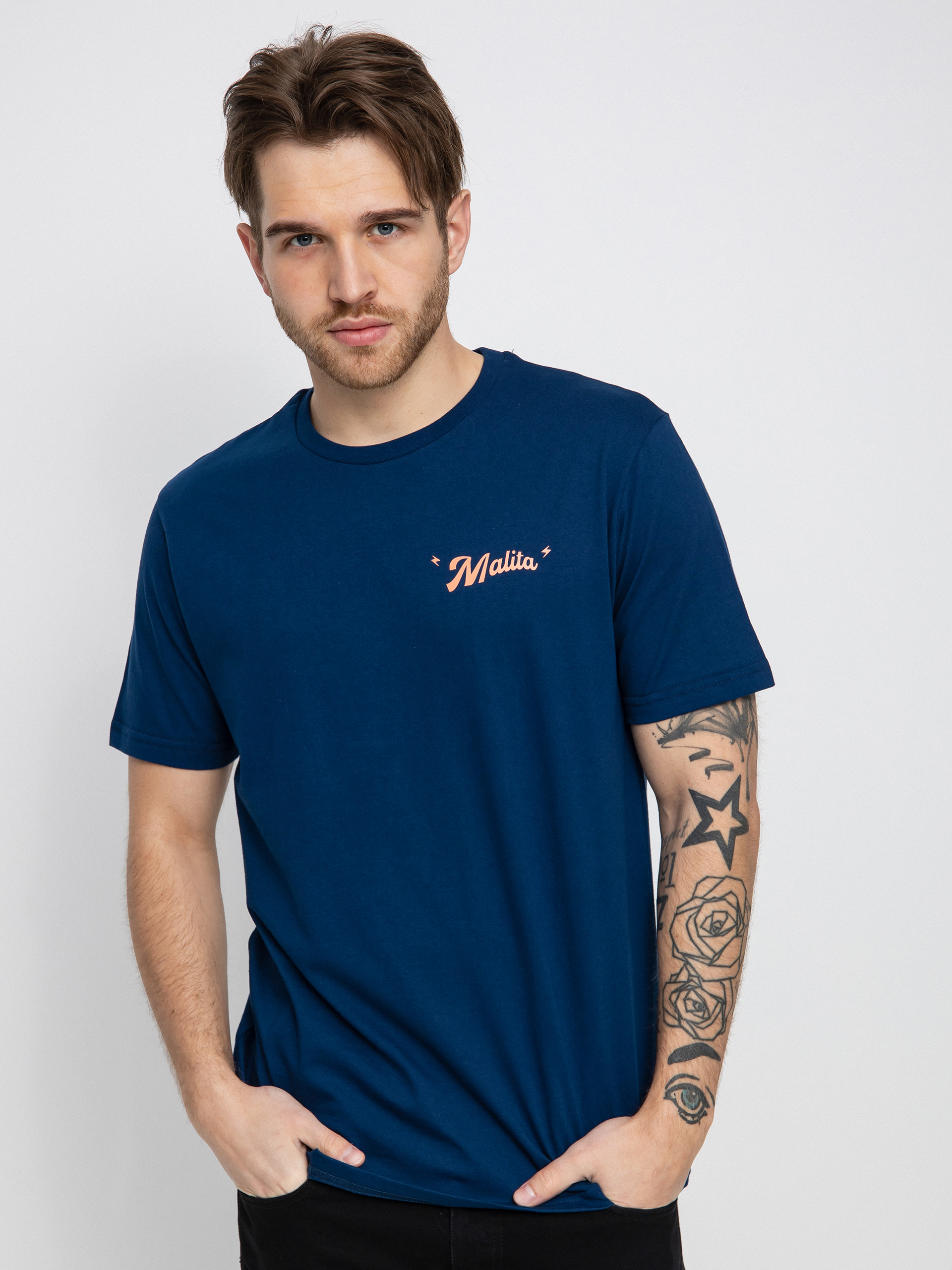 T-shirt Malita Nobody Cares (navy)
