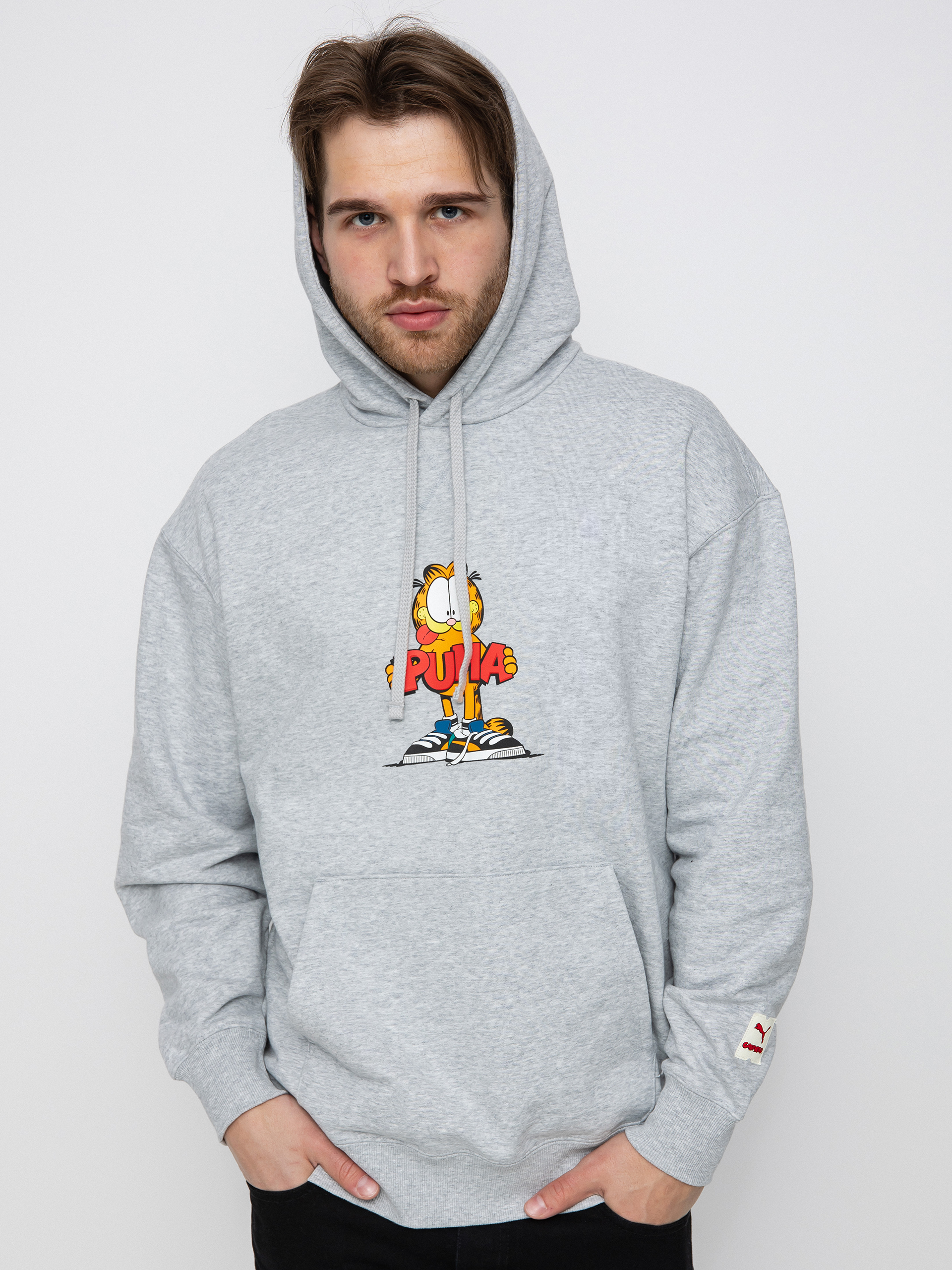 Bluza z kapturem Puma X Garfield HD (light gray)