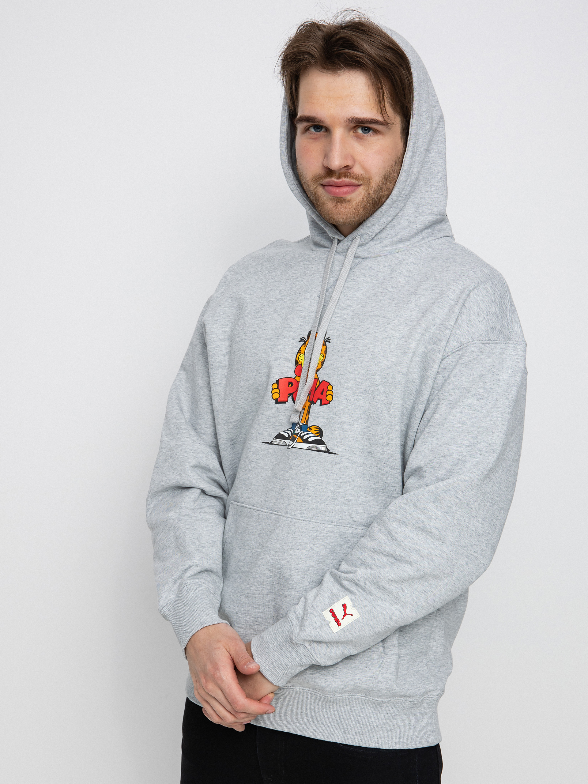 Bluza z kapturem Puma X Garfield HD (light gray)