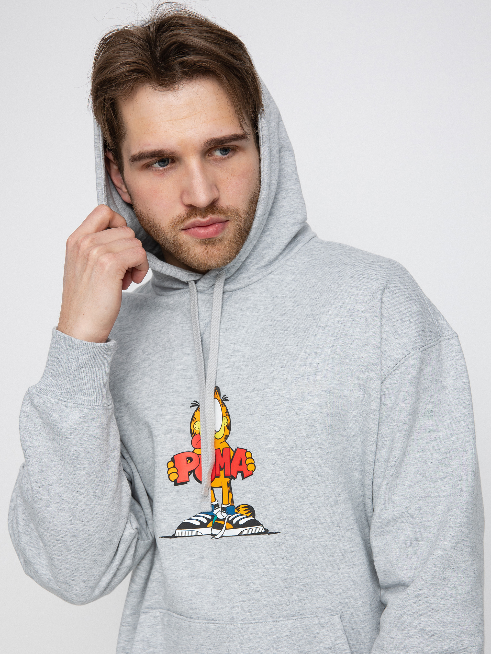 Bluza z kapturem Puma X Garfield HD (light gray)