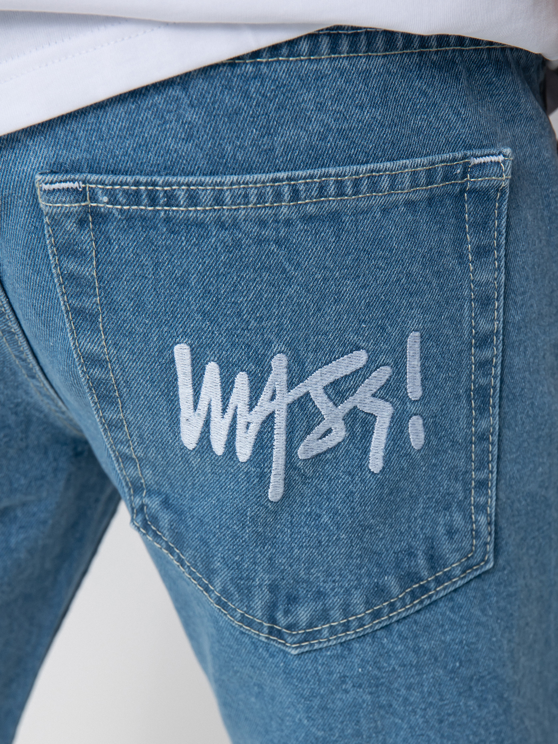 Szorty MassDnm Signature Jeans Straight Fit (light blue)