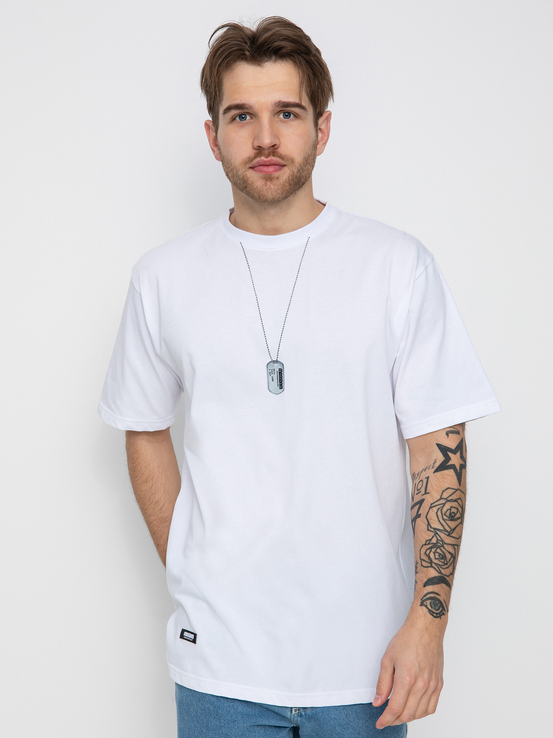 T-shirt MassDnm Dog Tag (white)