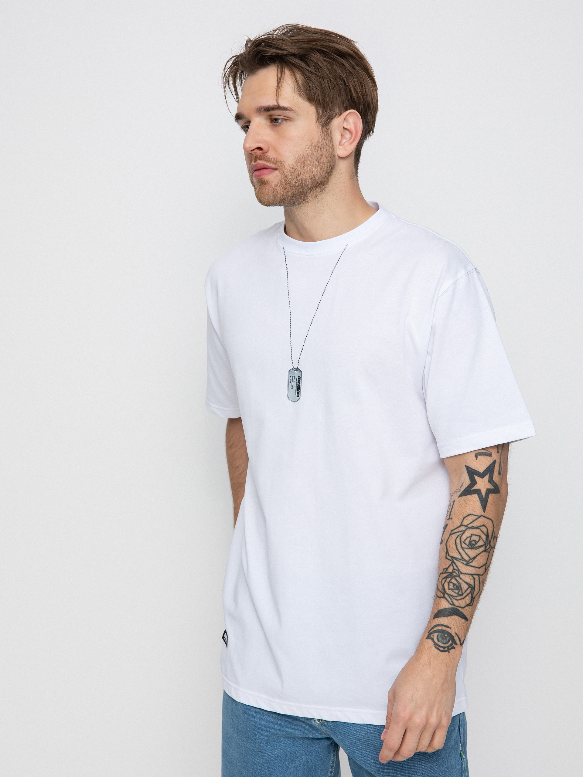 T-shirt MassDnm Dog Tag (white)