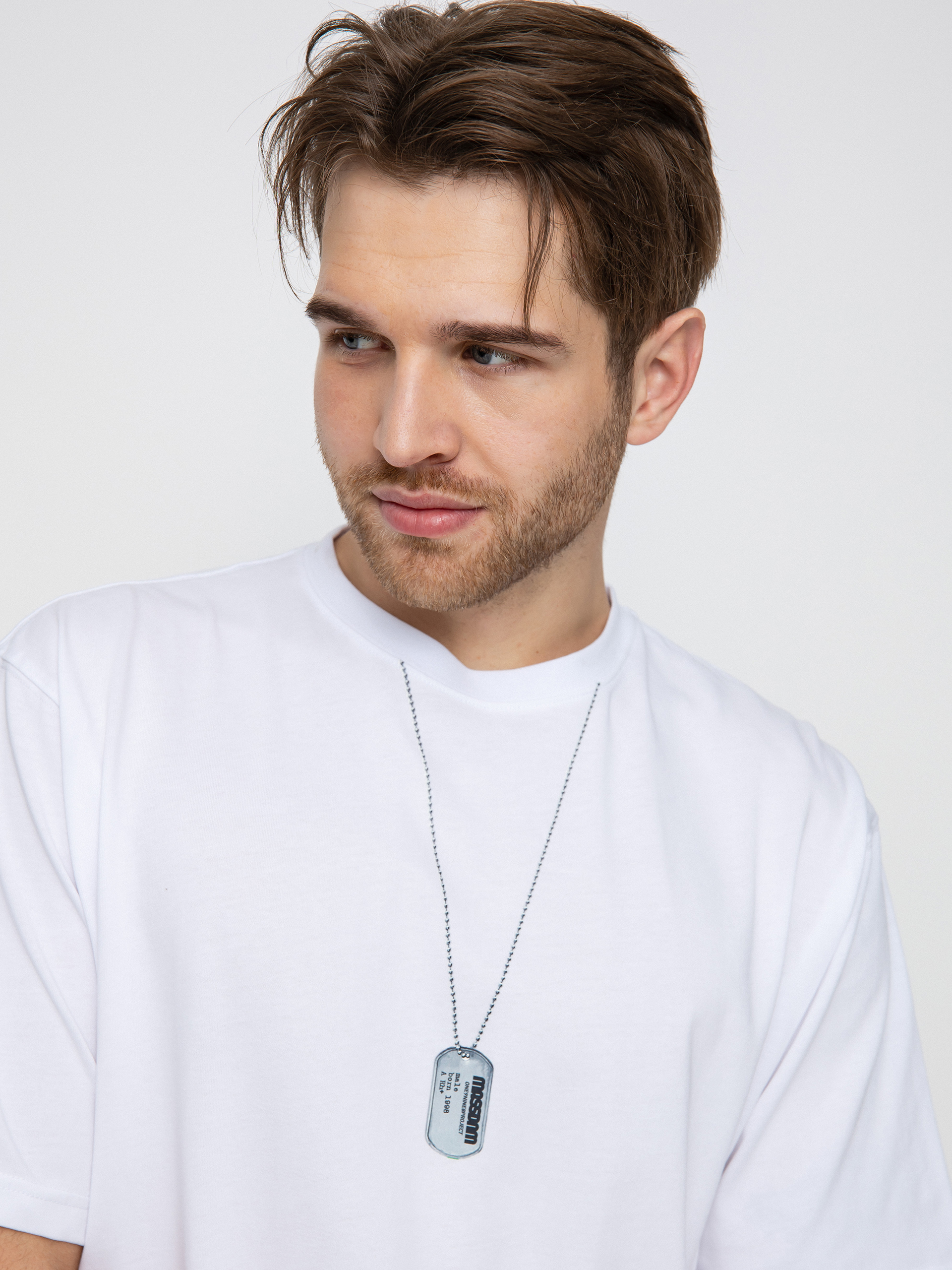 T-shirt MassDnm Dog Tag (white)