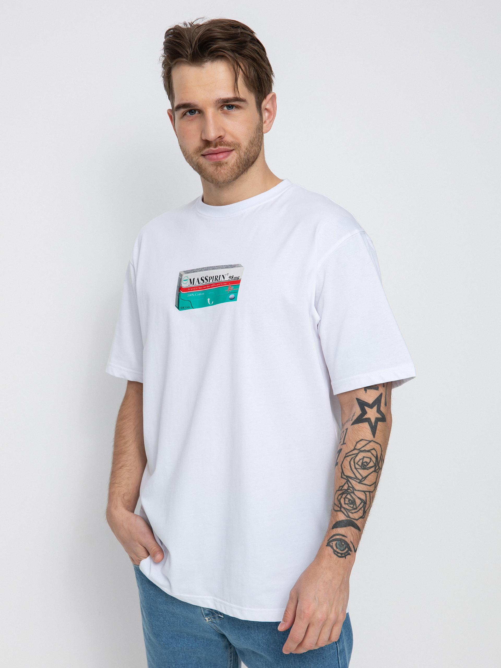 T-shirt MassDnm Masspirin (white)