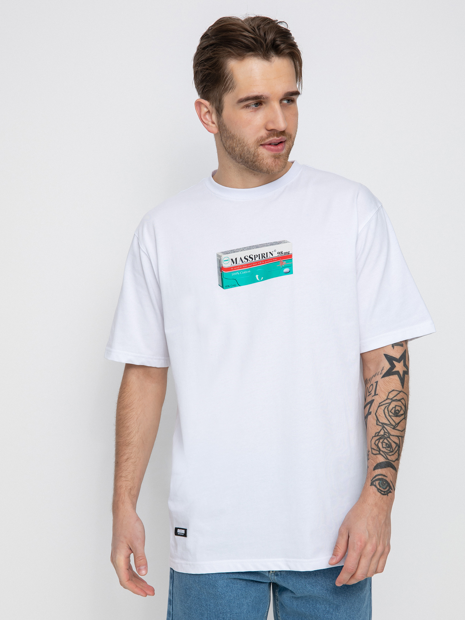 T-shirt MassDnm Masspirin (white)