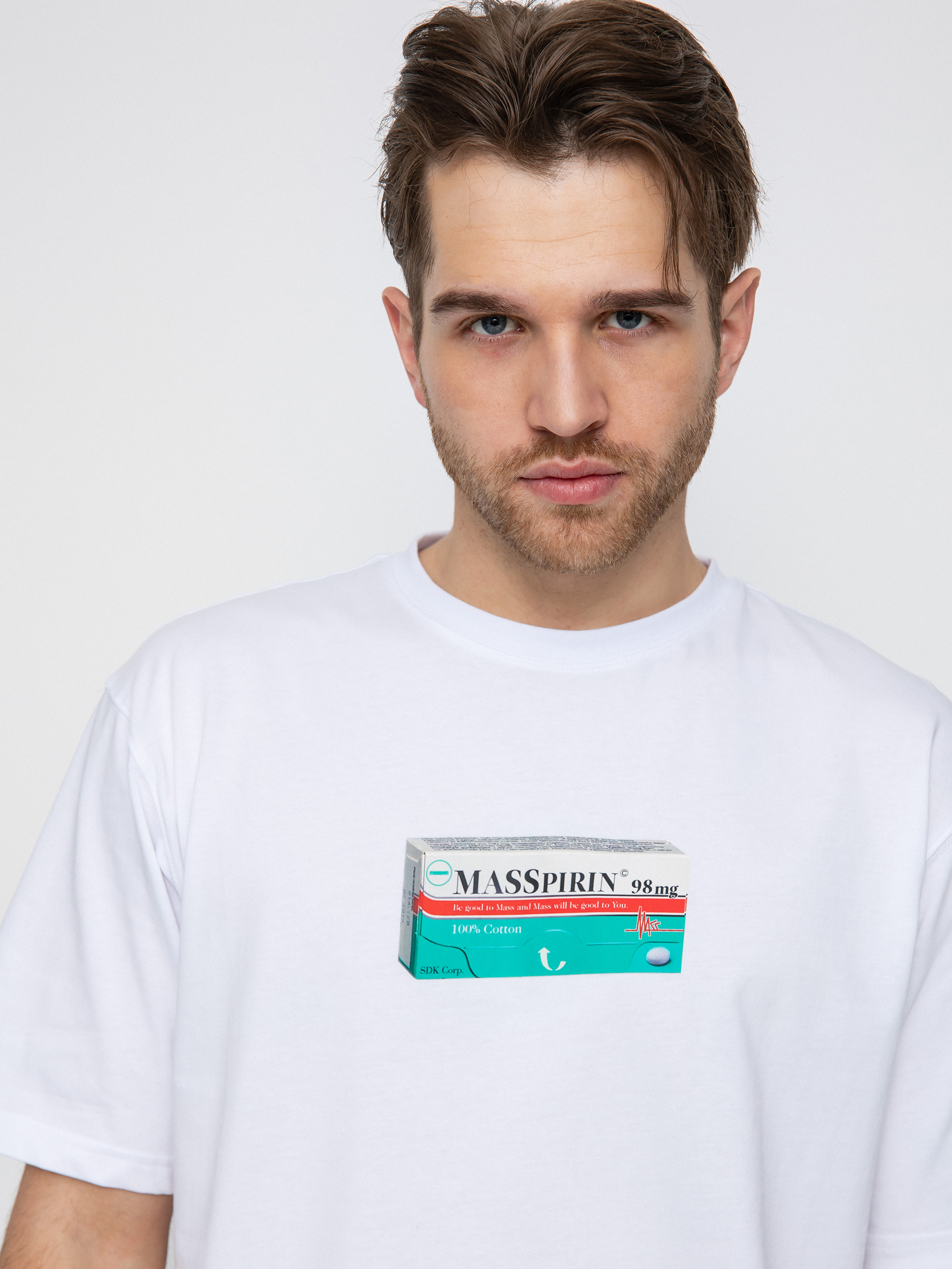 T-shirt MassDnm Masspirin (white)