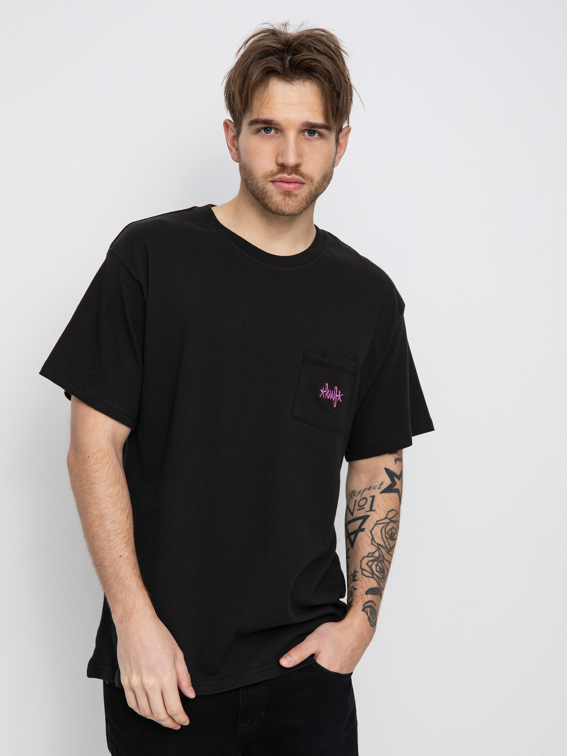 T-shirt HUF Haze Script Pocket (black)