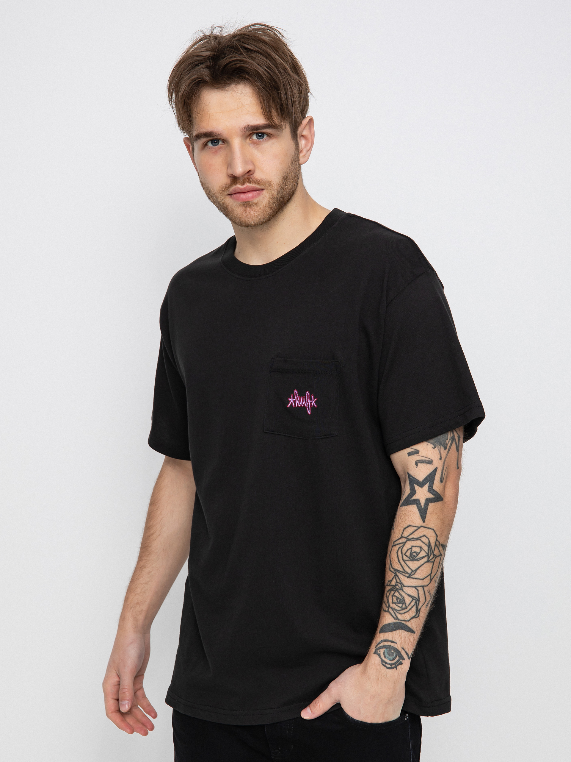 T-shirt HUF Haze Script Pocket (black)