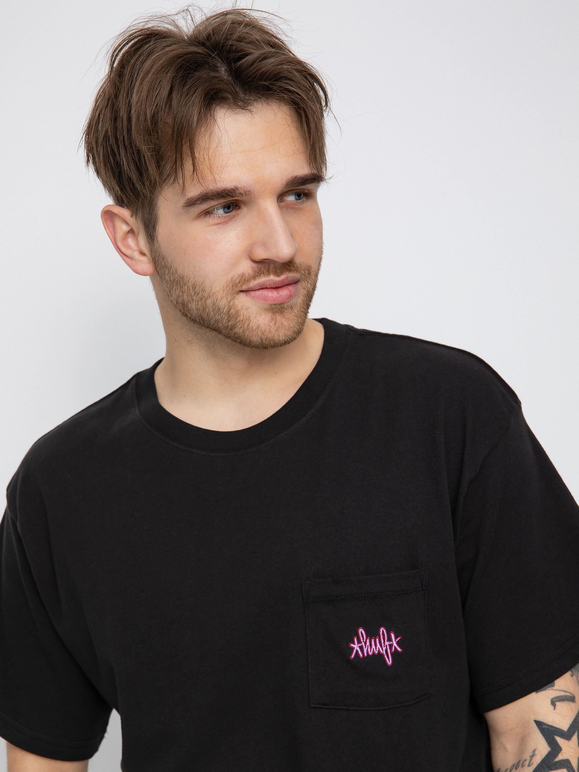 T-shirt HUF Haze Script Pocket (black)