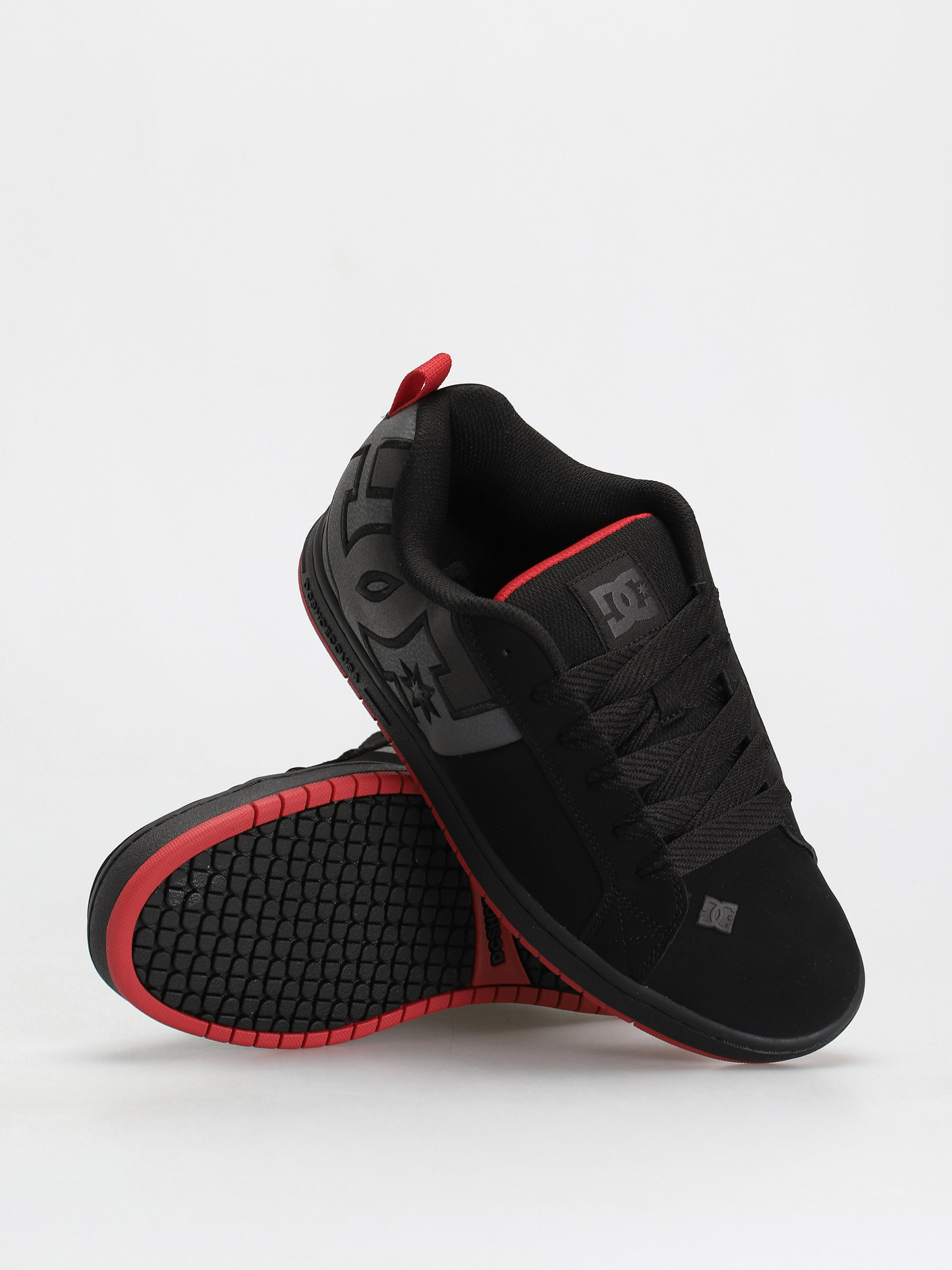 Buty DC Court Graffik Sq (black/grey/red)