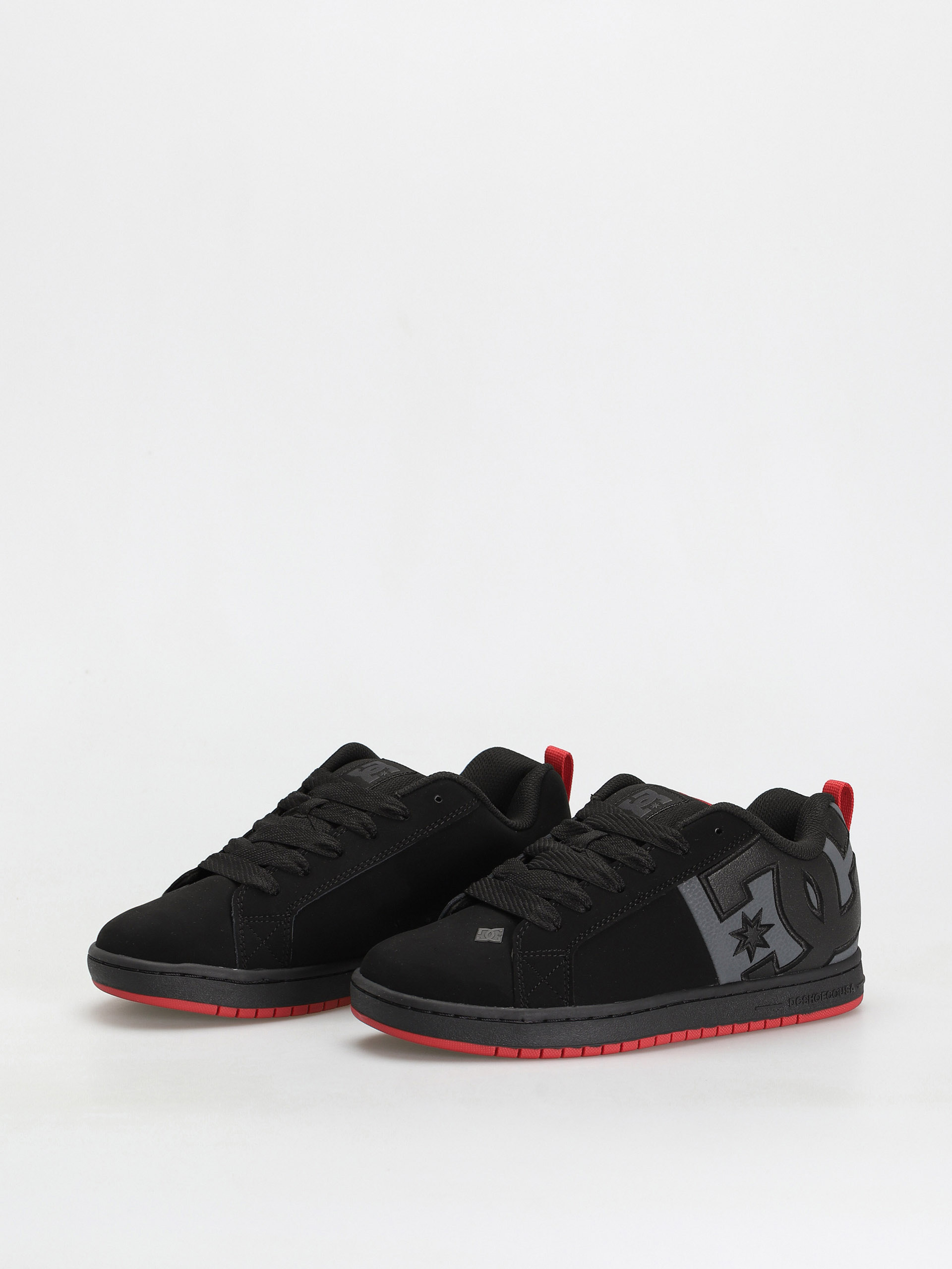 Buty DC Court Graffik Sq (black/grey/red)