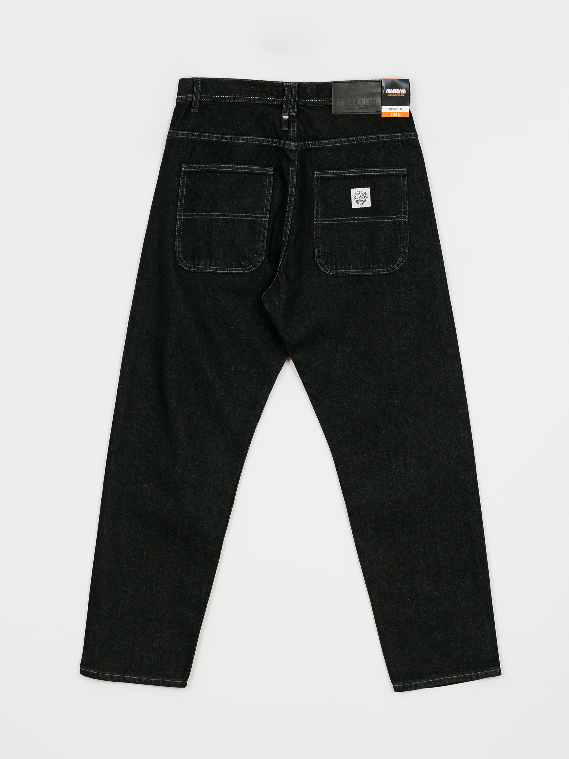 Spodnie MassDnm Craft Jeans Baggy Fit (black rinse)