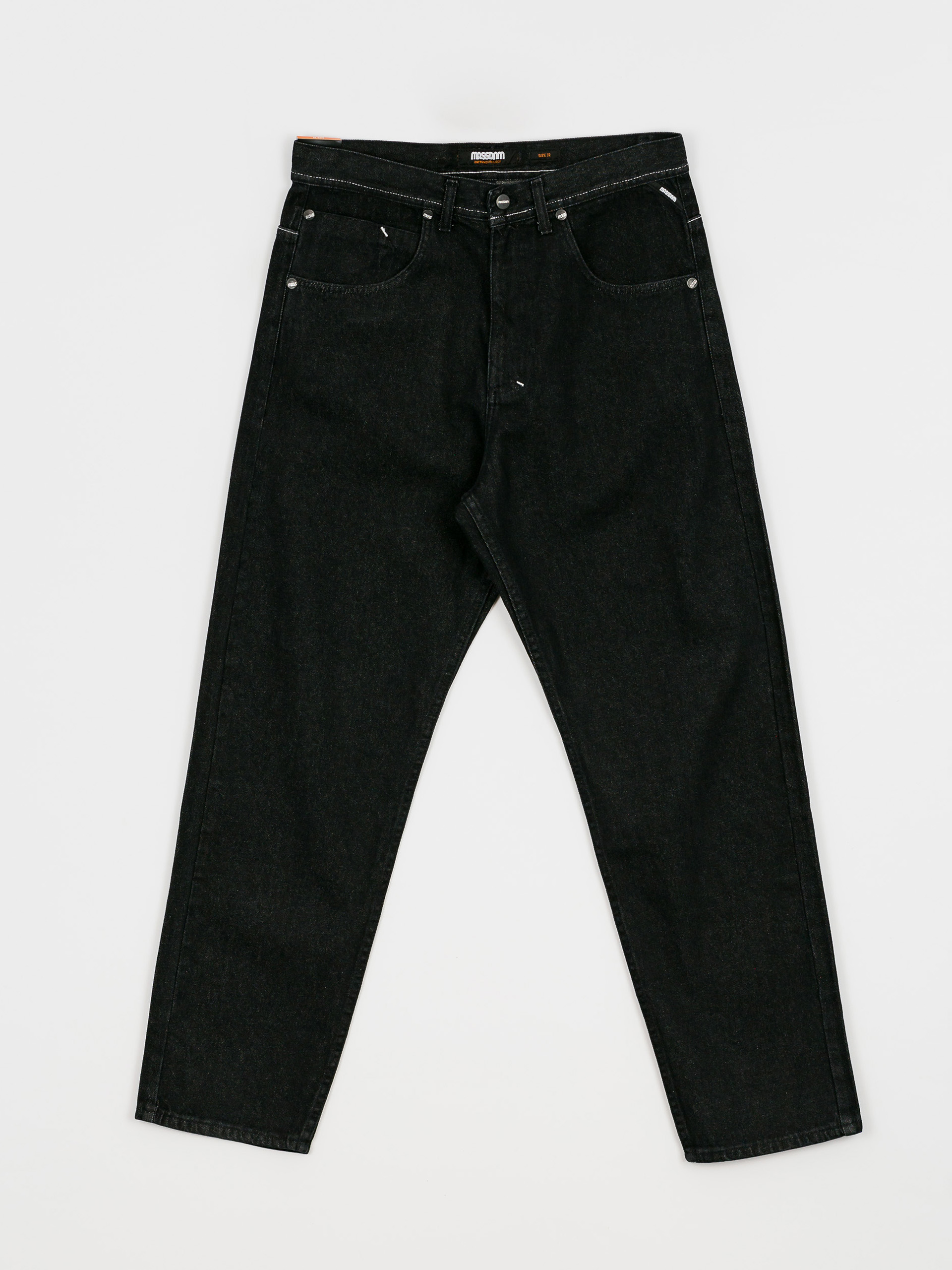 Spodnie MassDnm Slang Jeans Baggy Fit (black rinse)