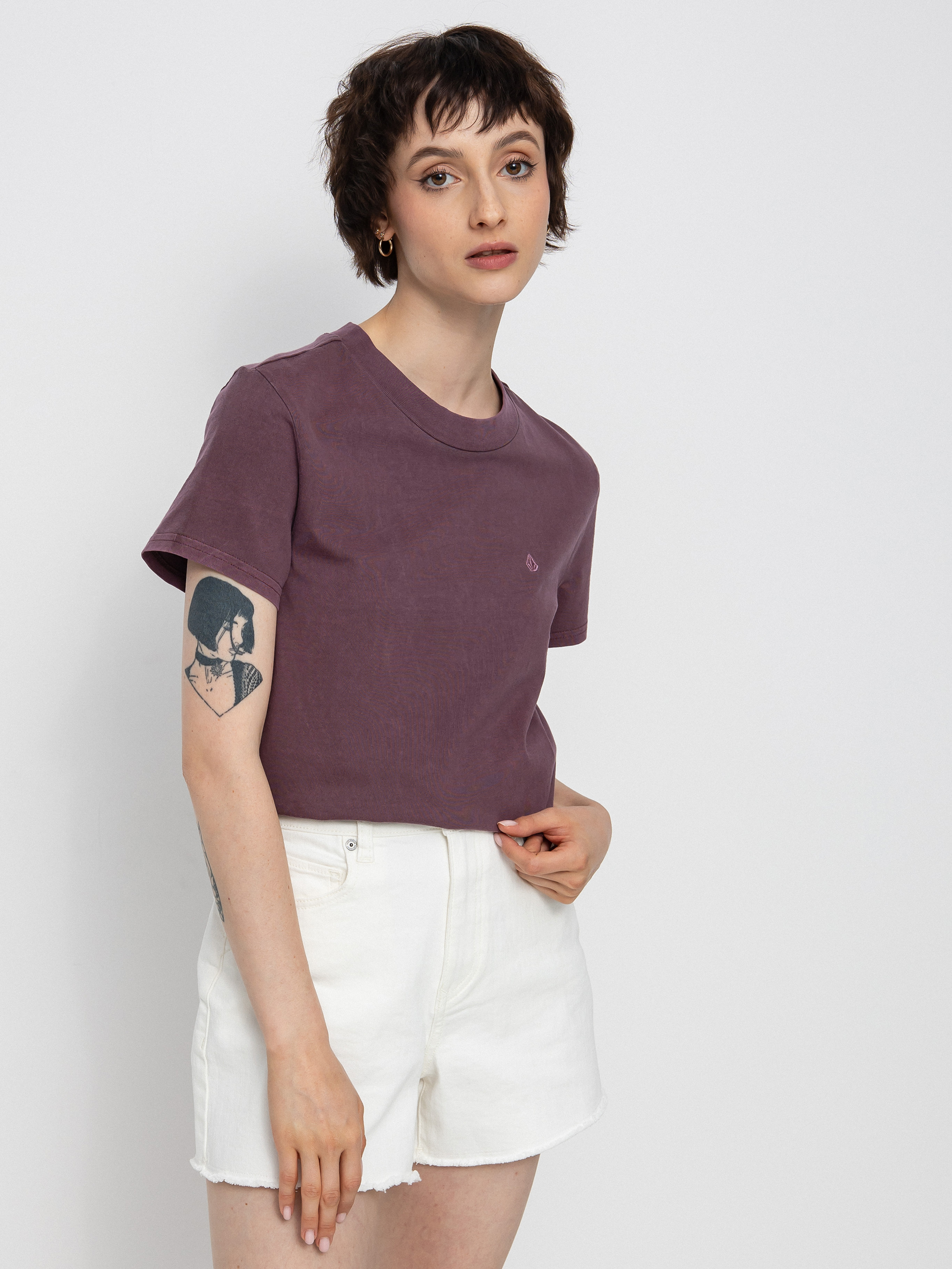 T-shirt Volcom Solid Stone Emb Wmn (eggplant)