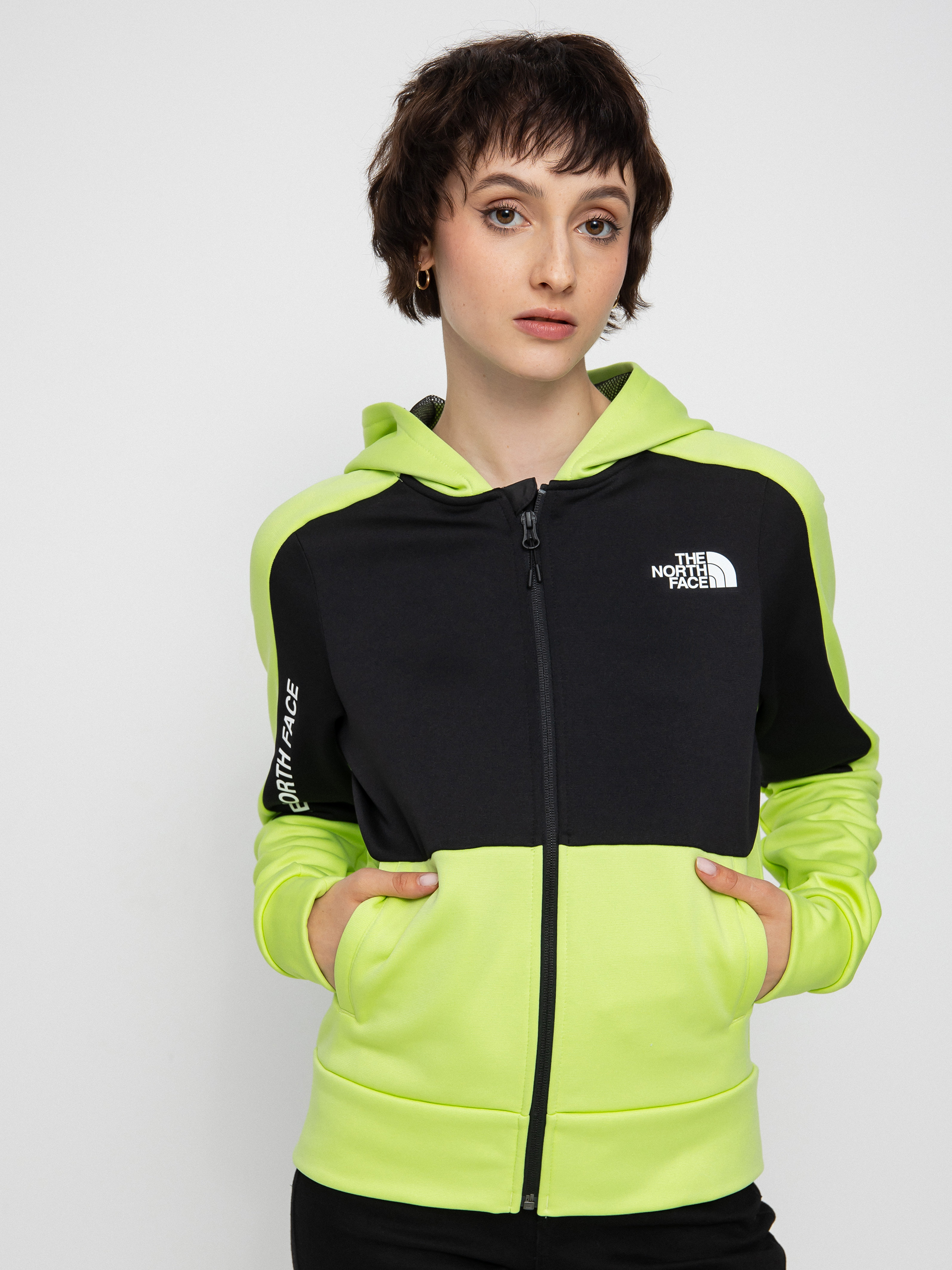 Bluza z kapturem The North Face Ma ZHD Wmn (sharp green/tnf black)