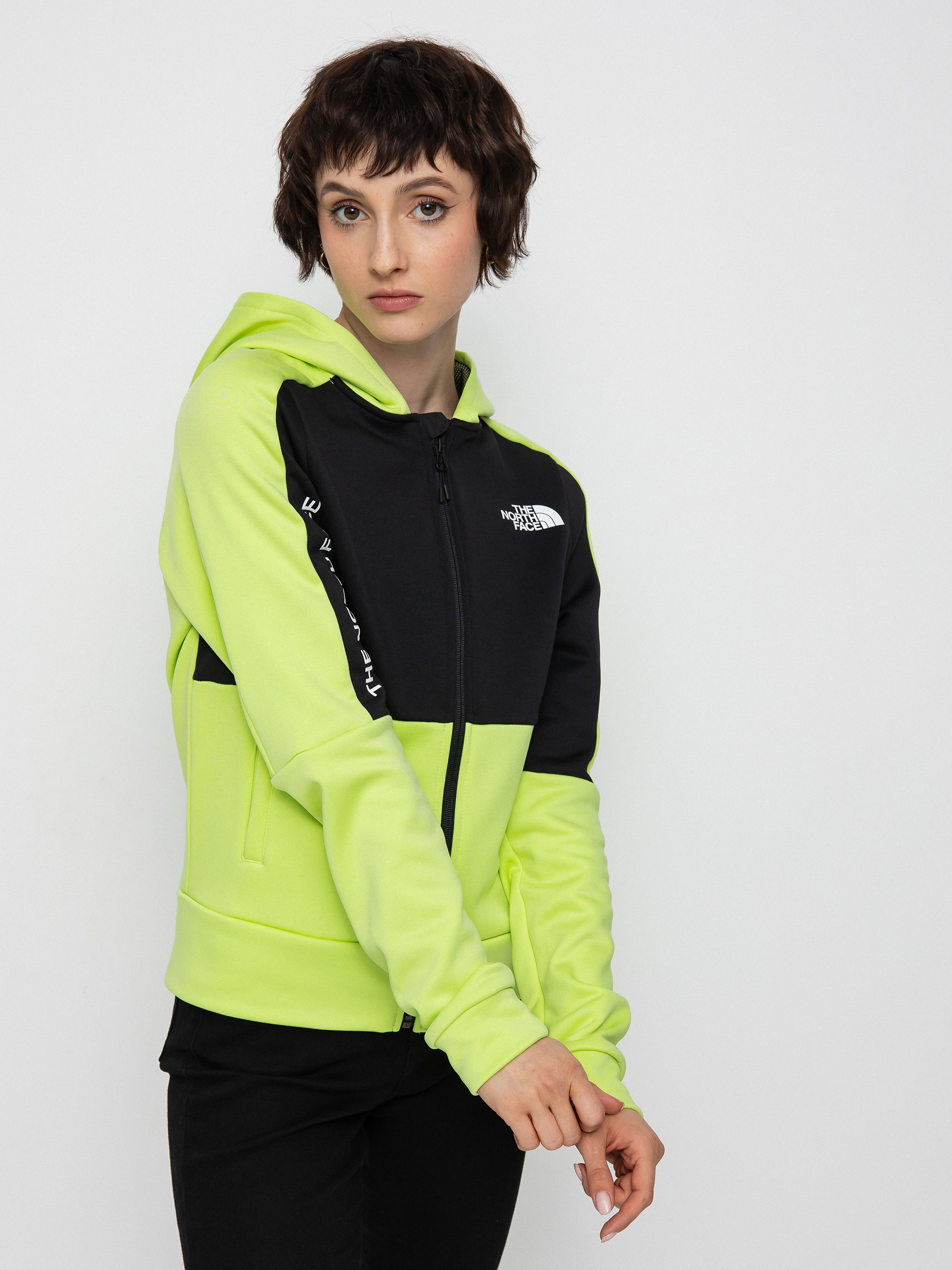 Bluza z kapturem The North Face Ma ZHD Wmn (sharp green/tnf black)