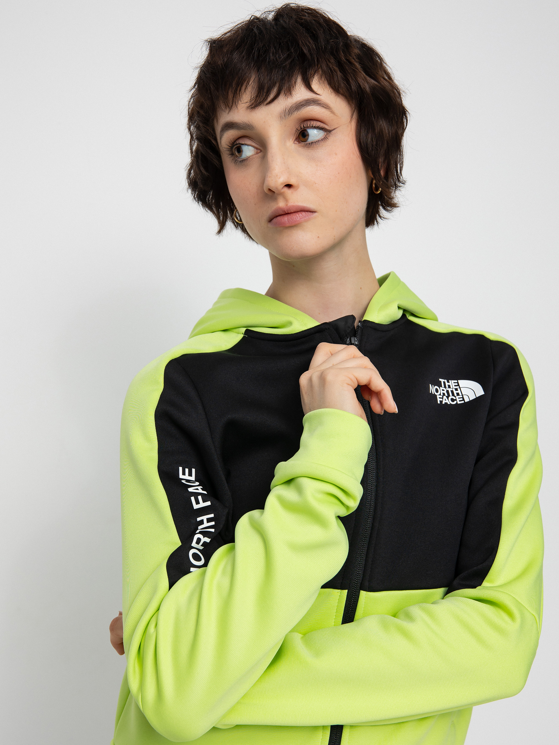 Bluza z kapturem The North Face Ma ZHD Wmn (sharp green/tnf black)