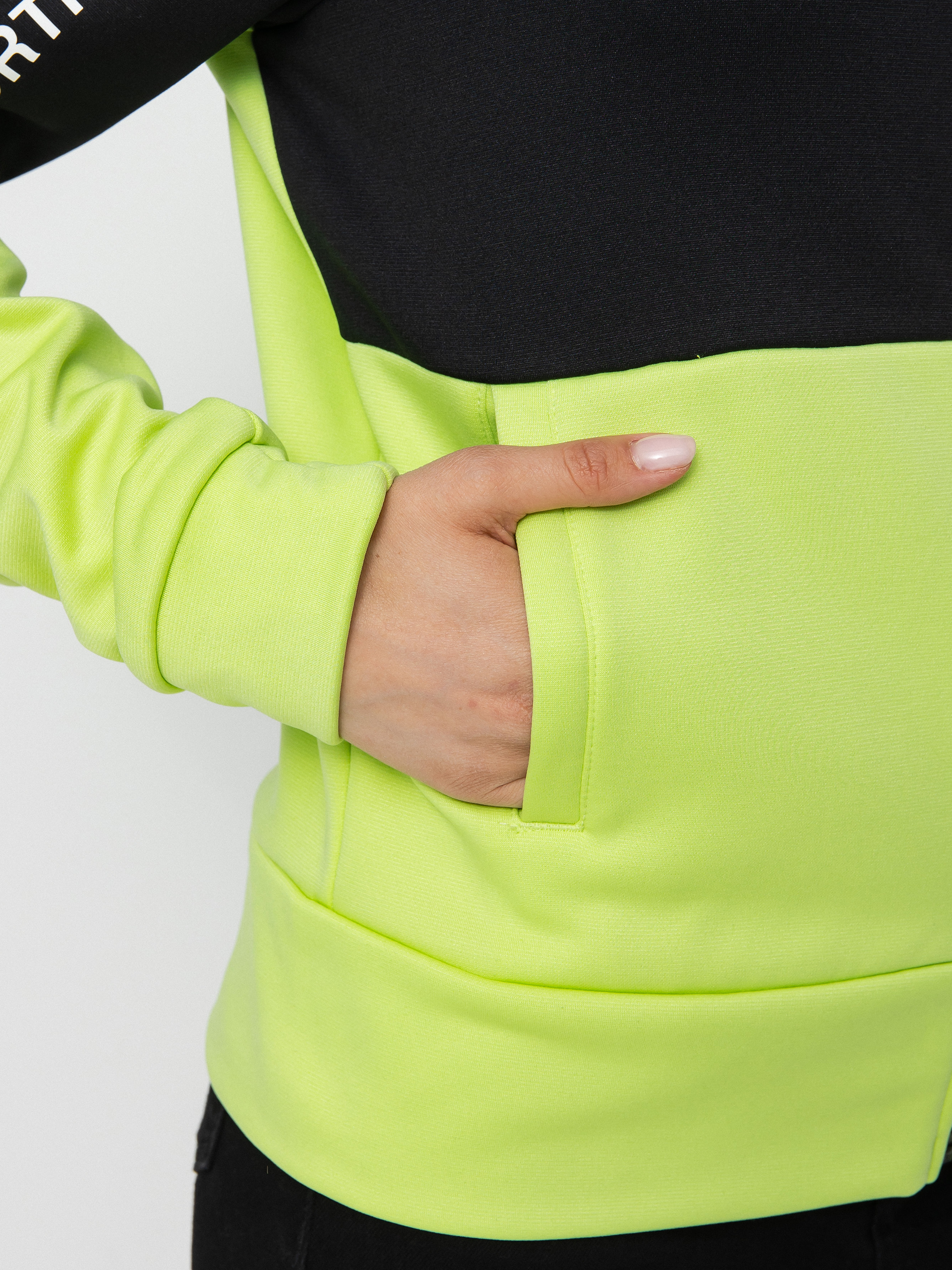 Bluza z kapturem The North Face Ma ZHD Wmn (sharp green/tnf black)