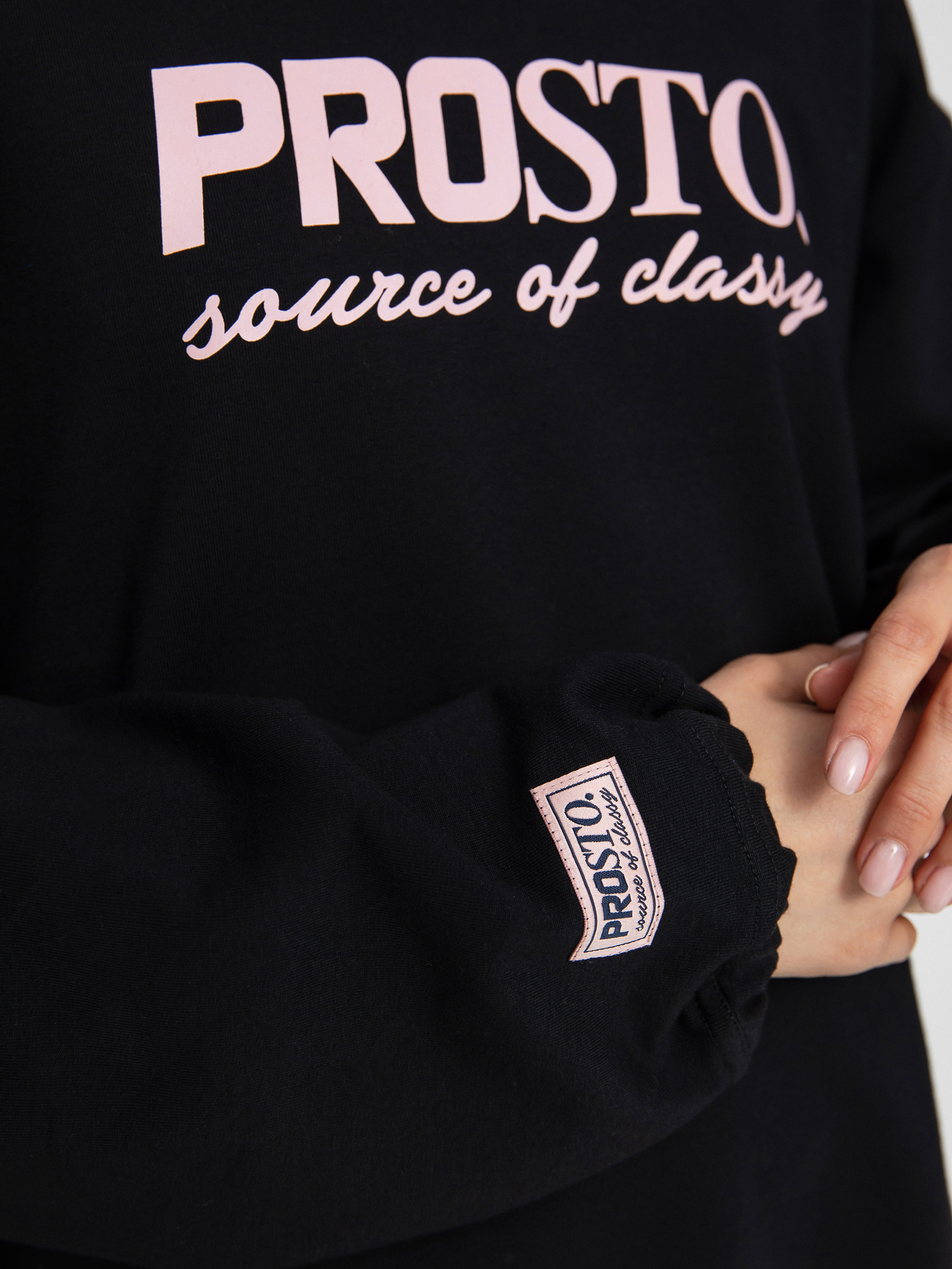 Bluza z kapturem Prosto Patty Wmn (black)