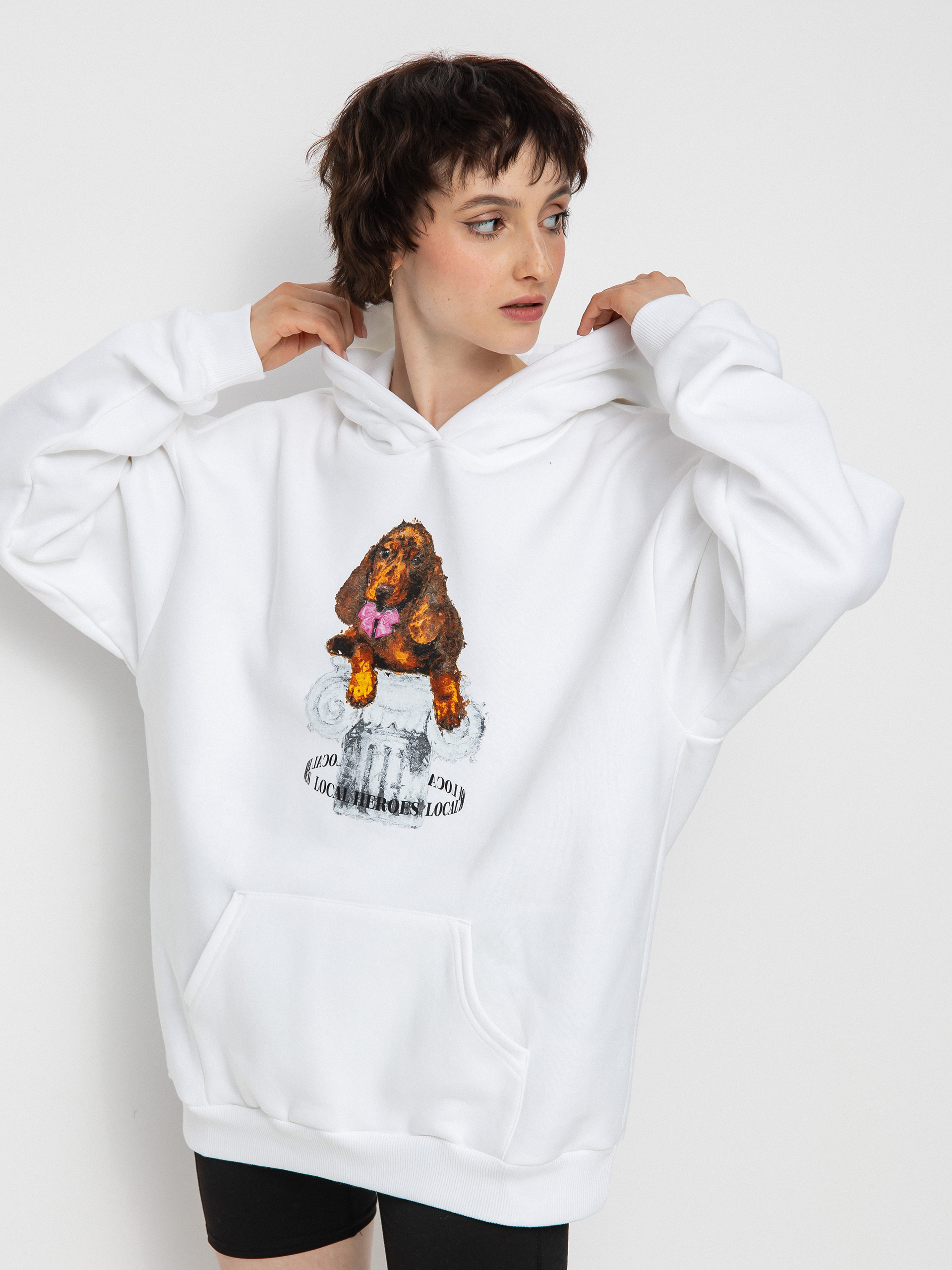 Bluza z kapturem Local Heroes Puppy HD Wmn (white)