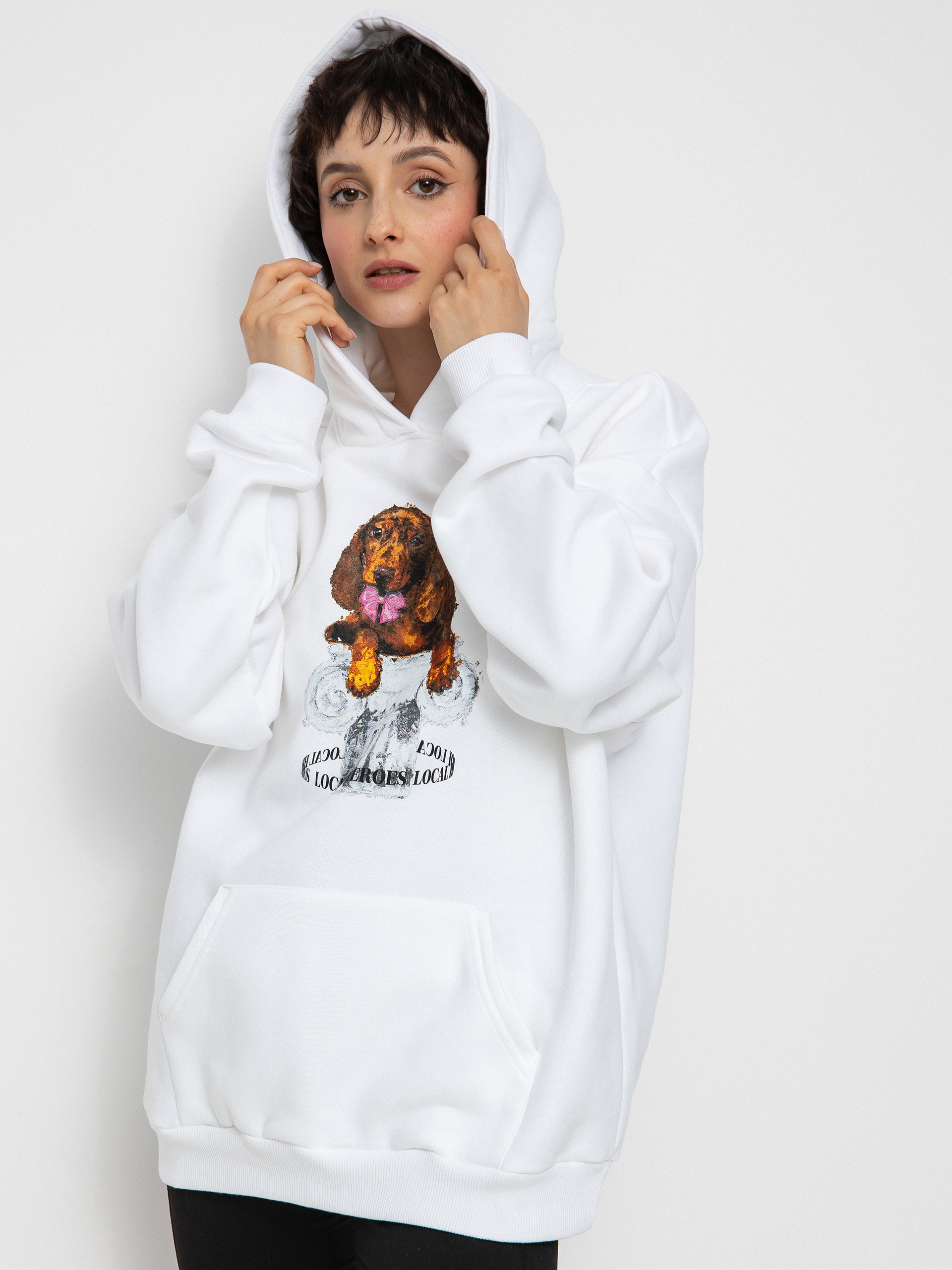 Bluza z kapturem Local Heroes Puppy HD Wmn (white)