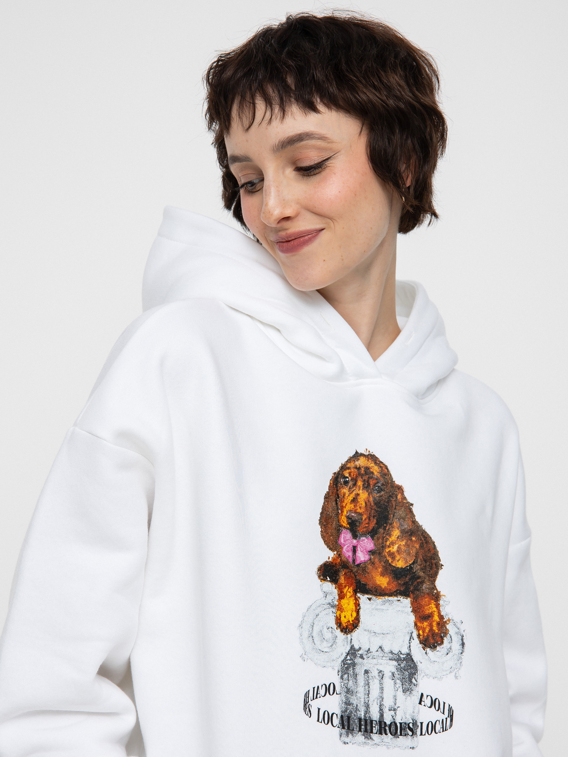Bluza z kapturem Local Heroes Puppy HD Wmn (white)