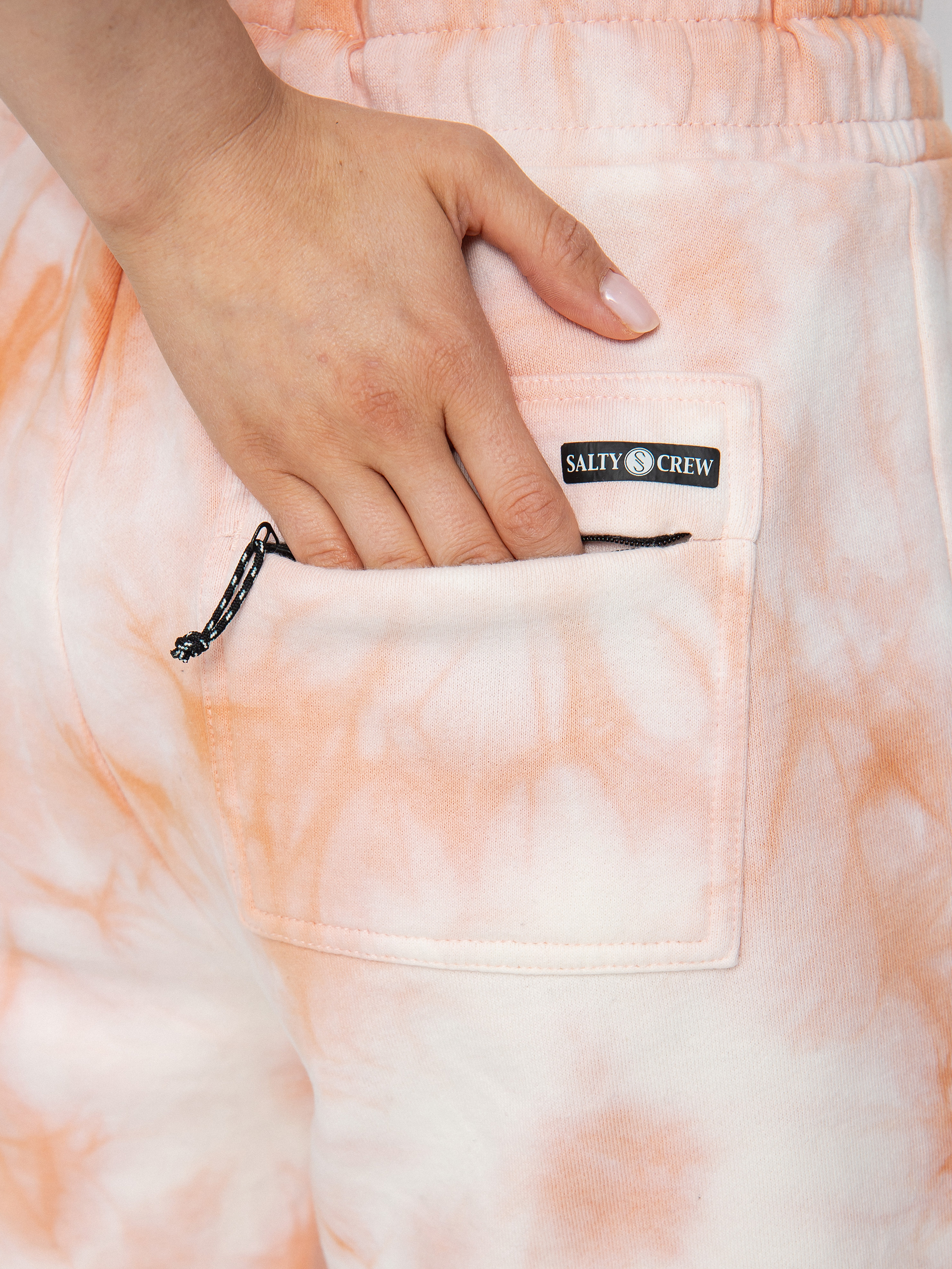 Szorty Salty Crew Alpha Wmn (peach tie dye)