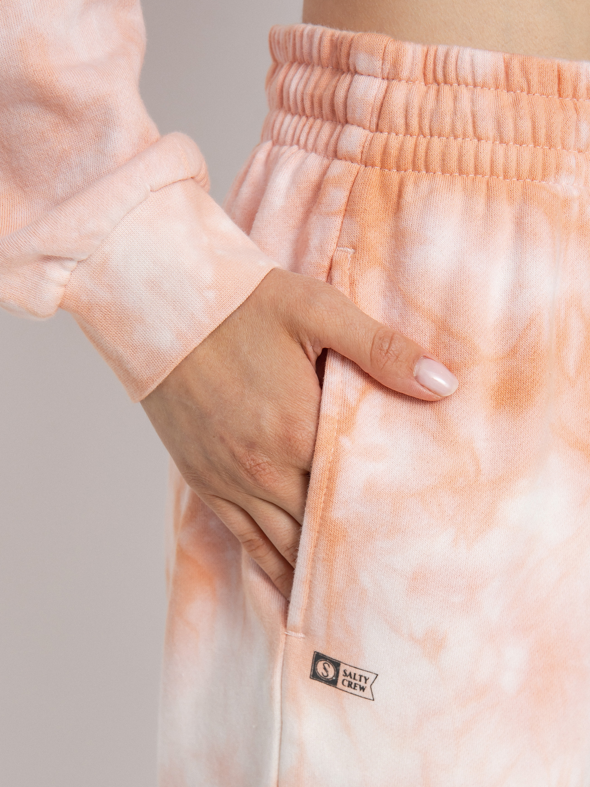 Spodnie Salty Crew Alpha Wmn (peach tie dye)