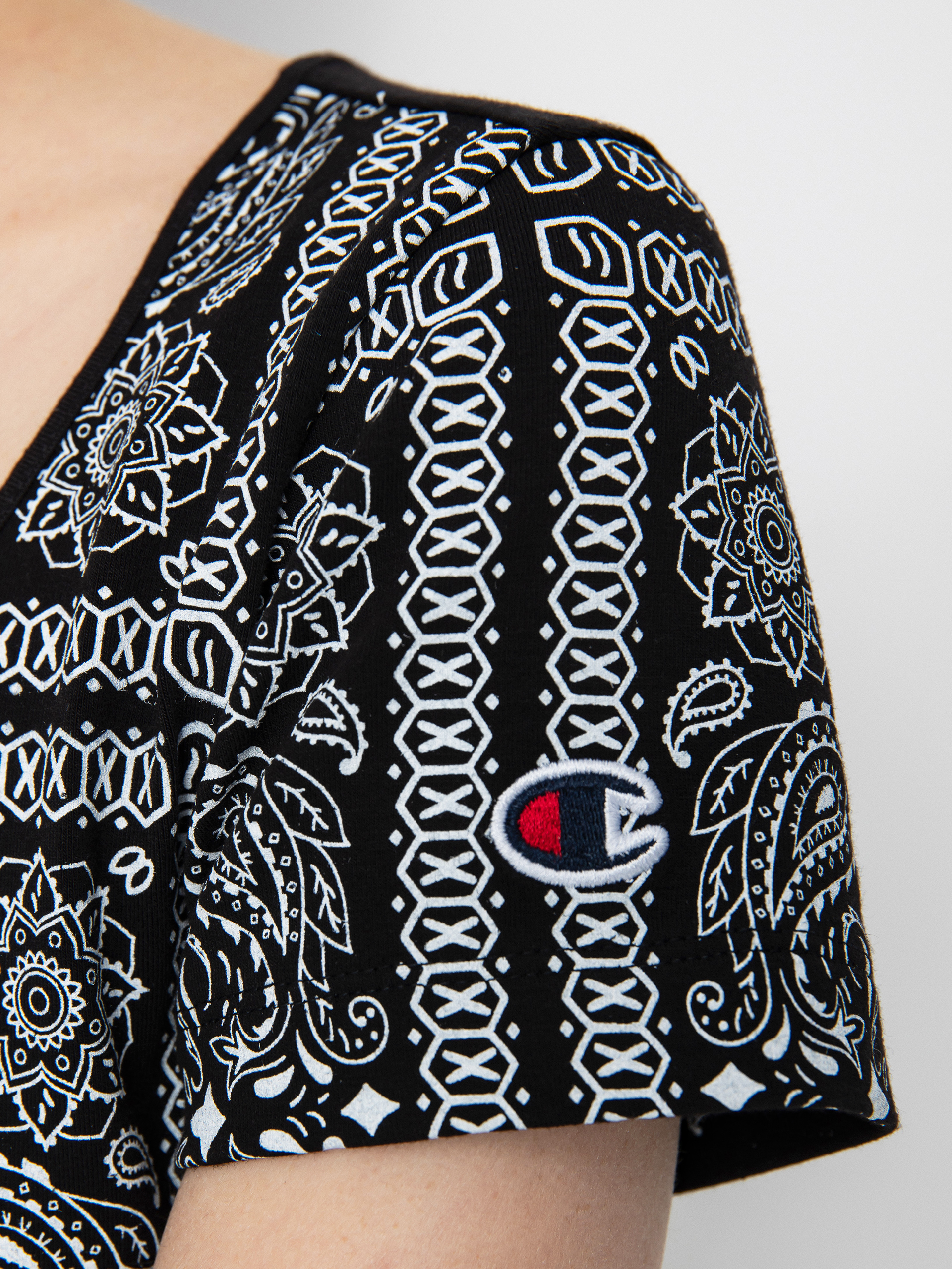 T-shirt Champion Crewneck Croptop 115127 Wmn (nbk/allover)