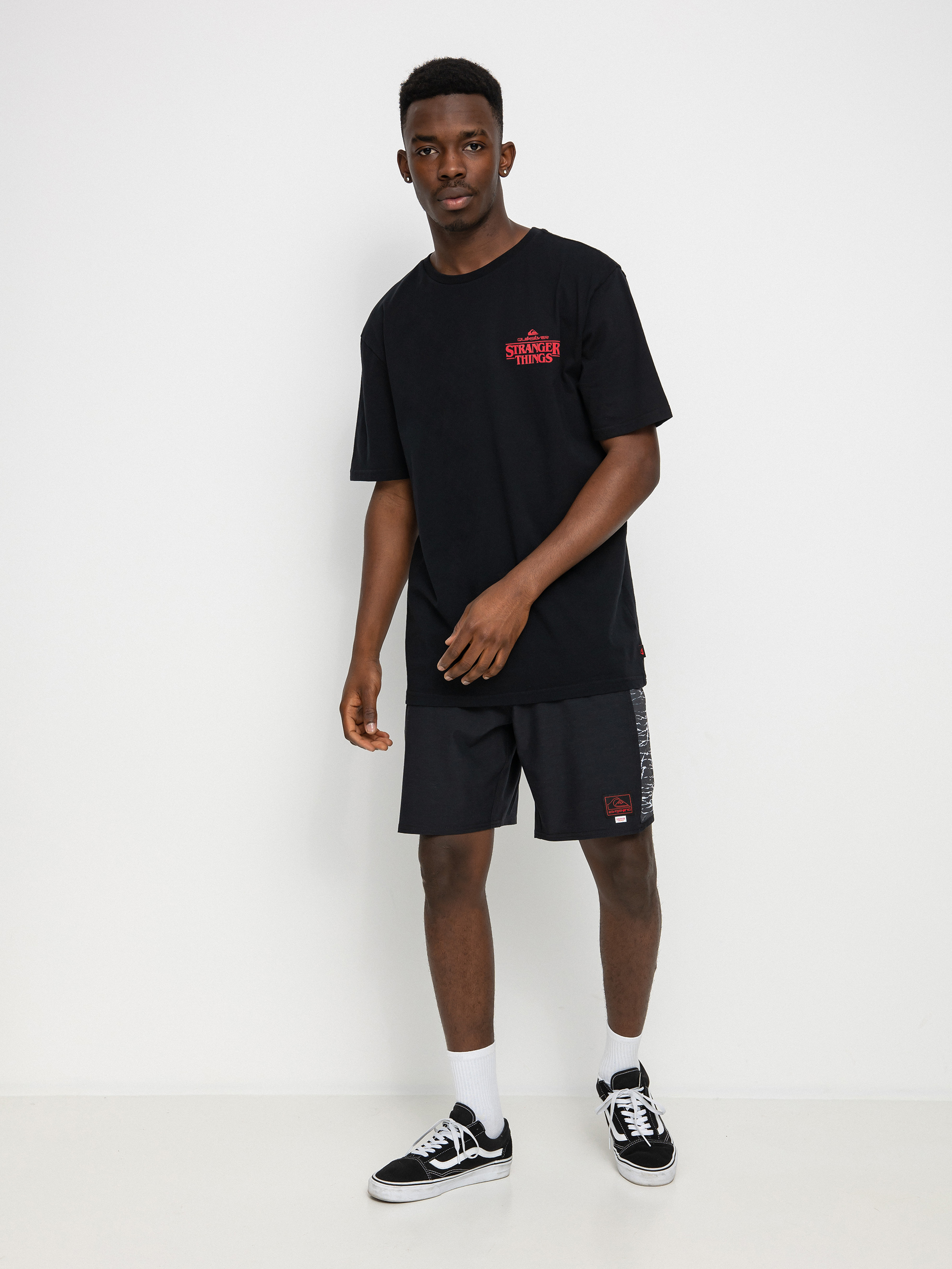 T-shirt Quiksilver X Stranger Things Hellbiscus (black)