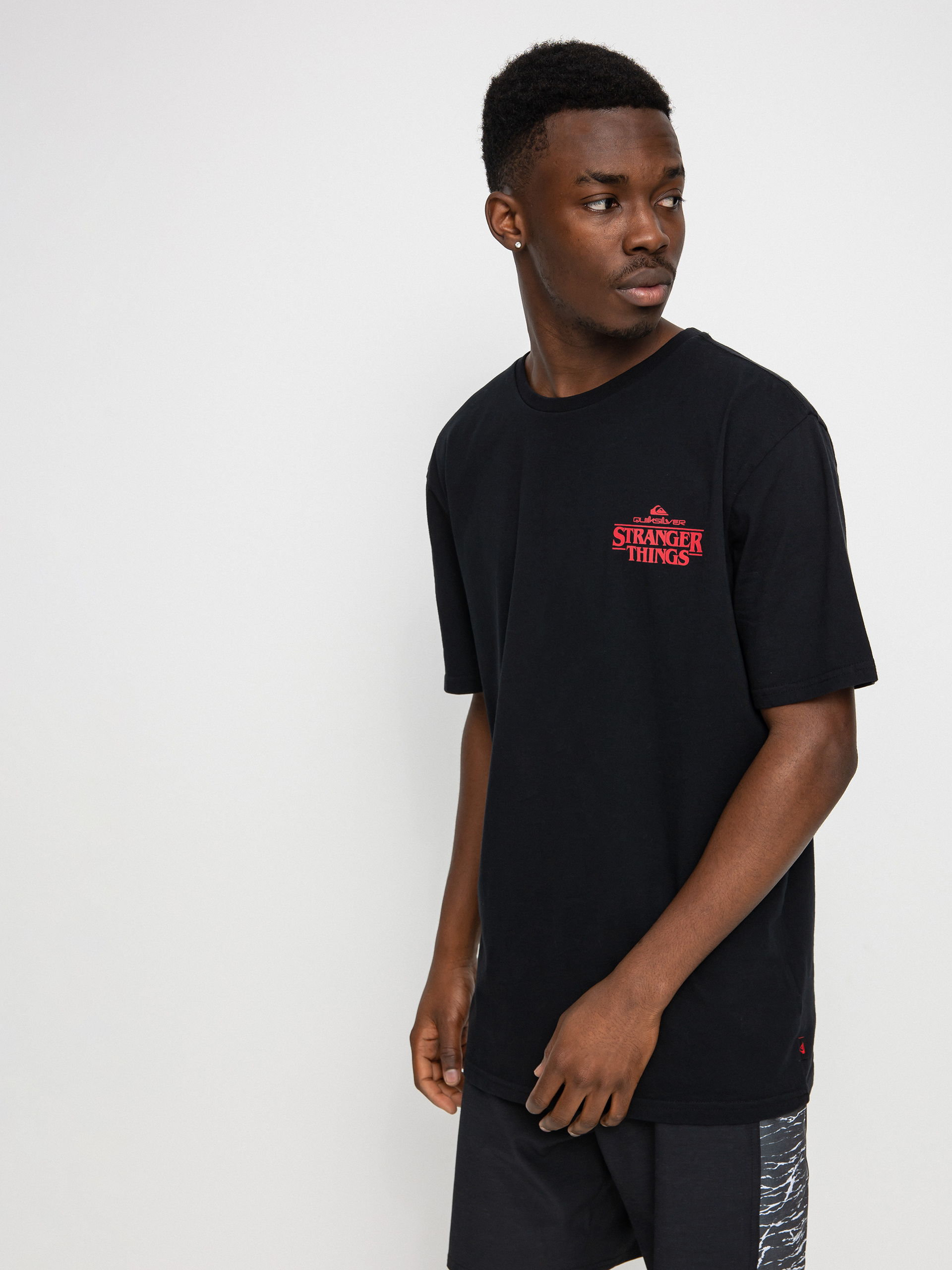 T-shirt Quiksilver X Stranger Things Hellbiscus (black)