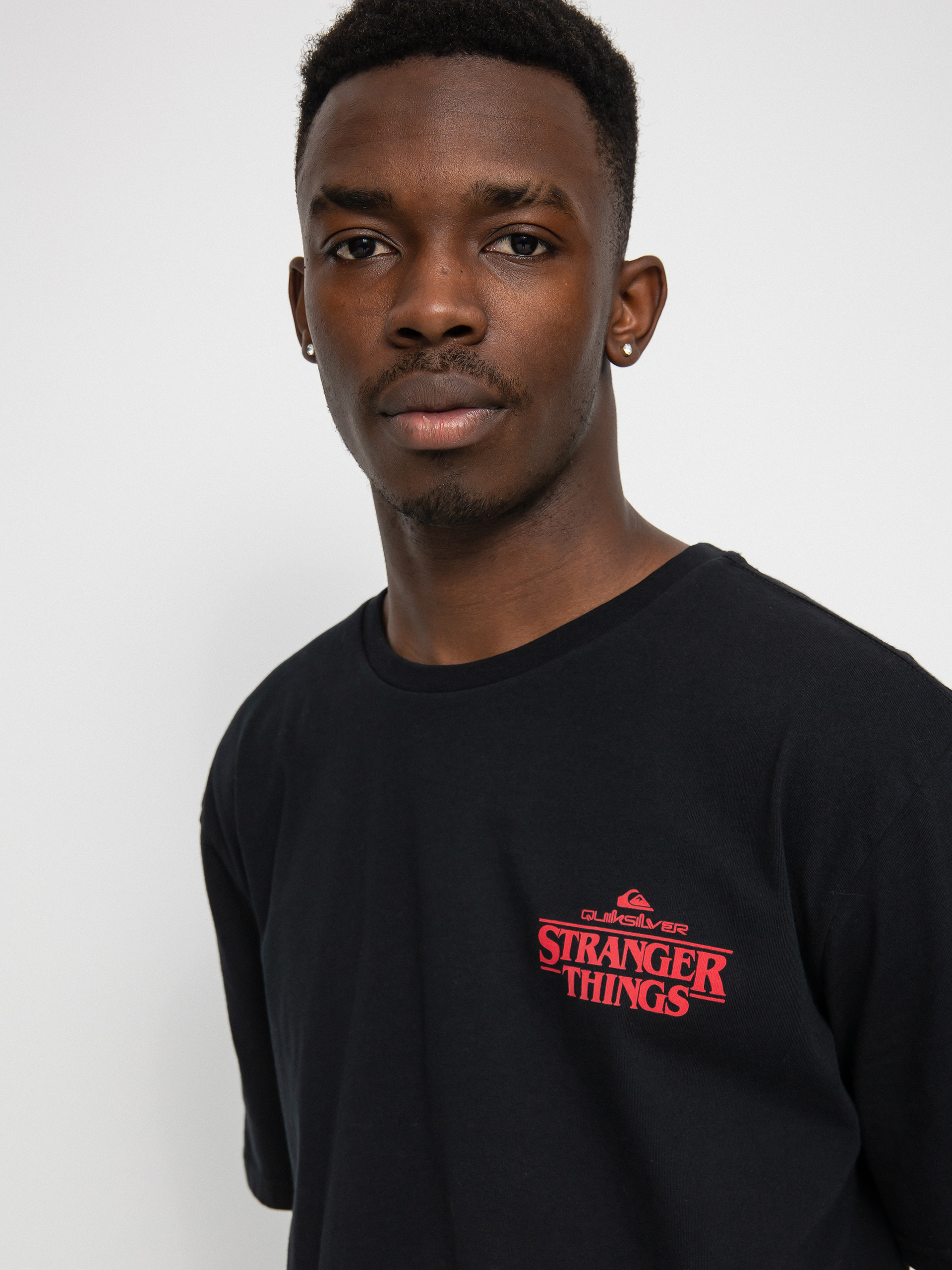T-shirt Quiksilver X Stranger Things Hellbiscus (black)