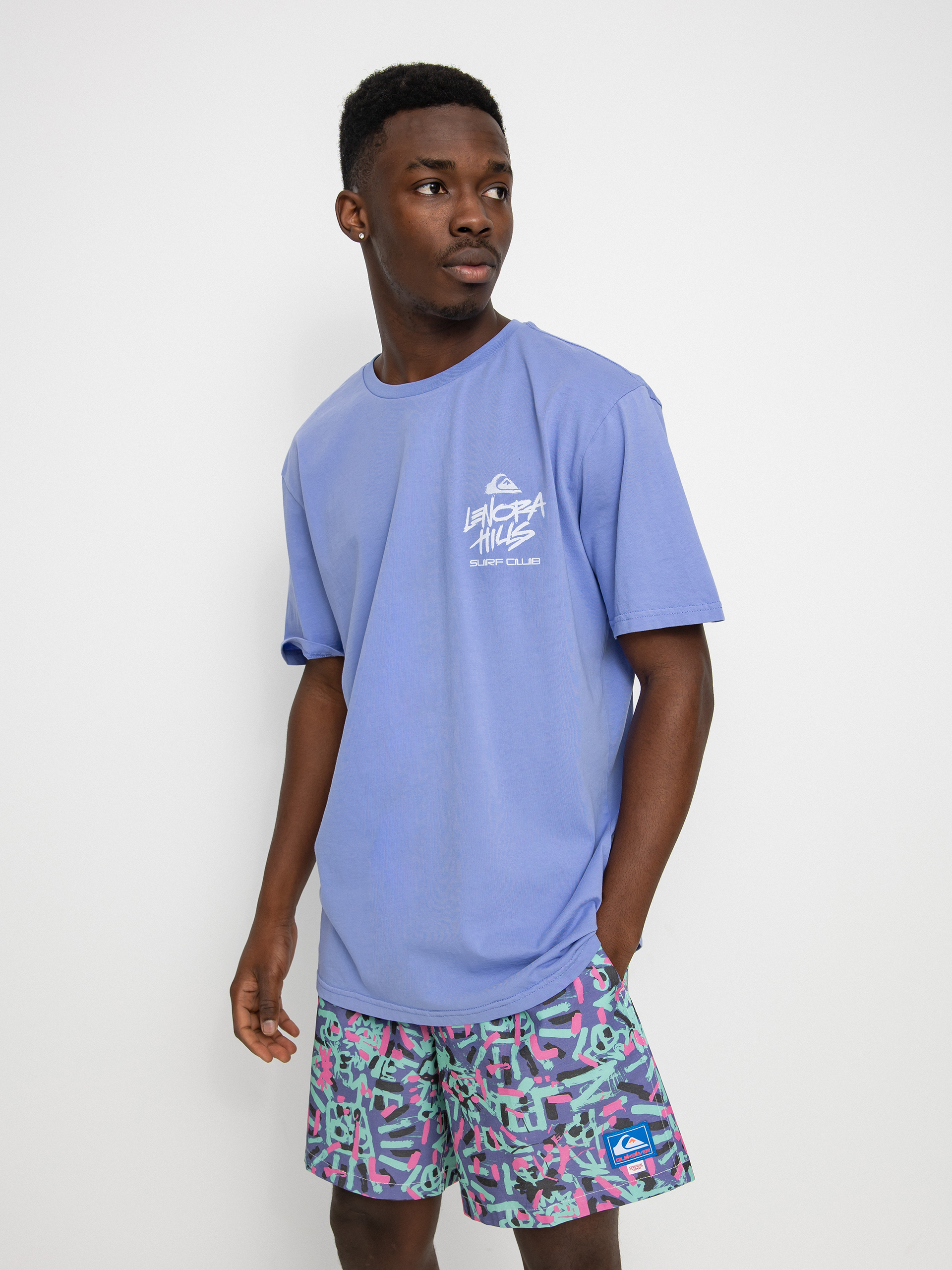 T-shirt Quiksilver X Stranger Things Lenora Hills Surf Club (jacaranda)