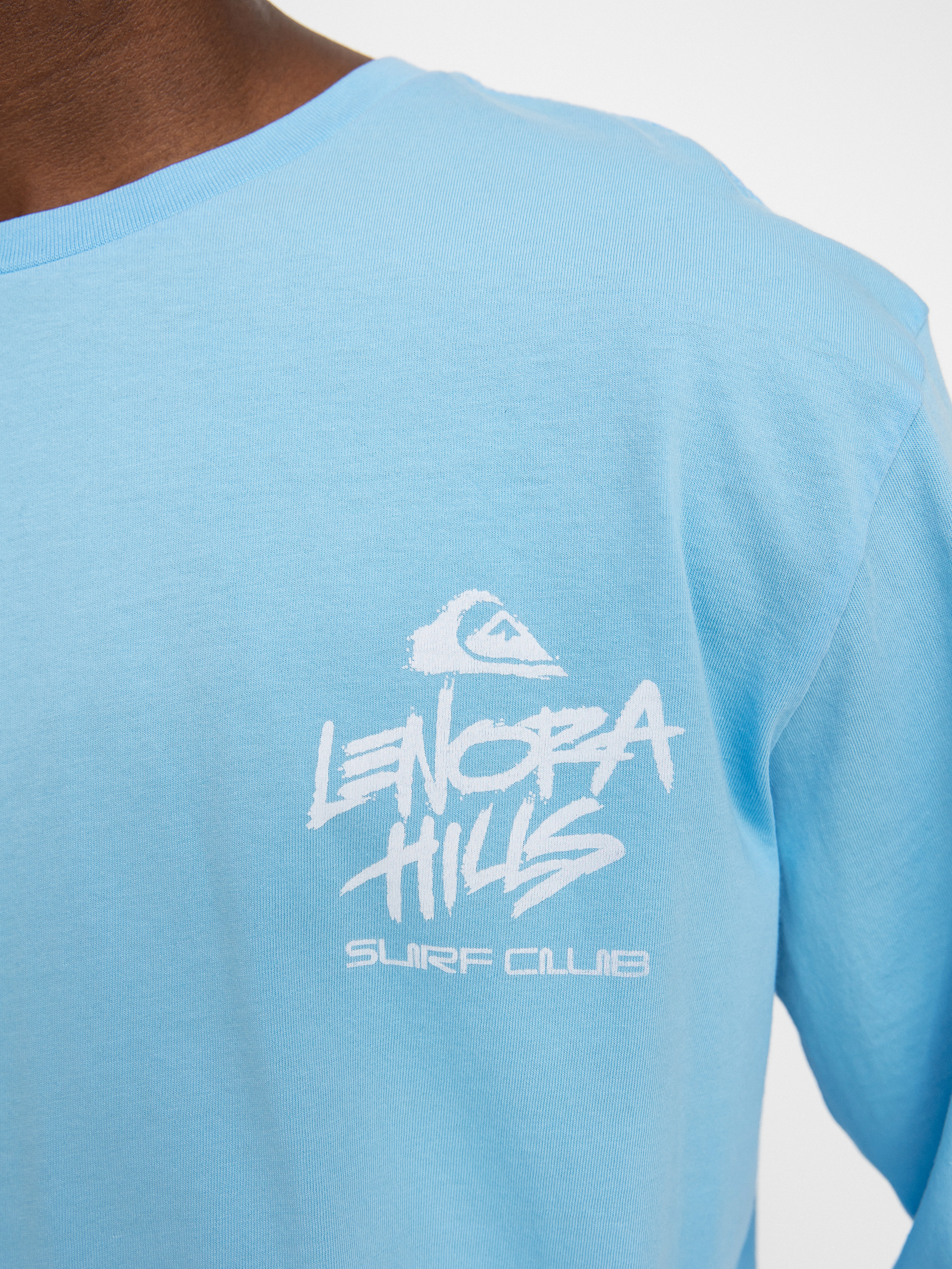Longsleeve Quiksilver X Stranger Things Lenora Hills Surf Club (airy blue)
