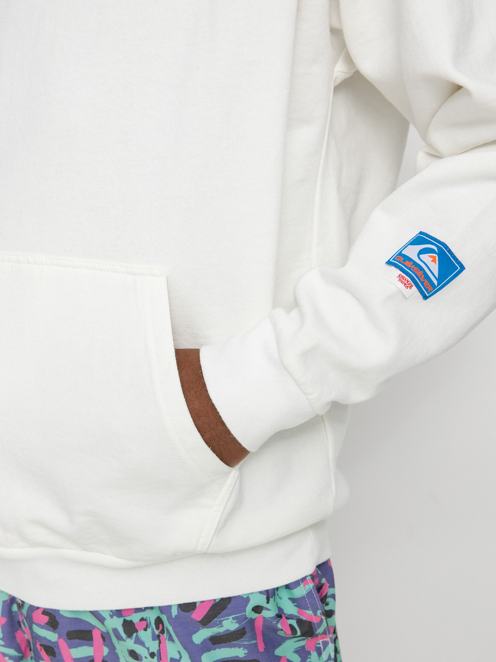 Bluza z kapturem Quiksilver X Stranger Things Rainbow HD (white)