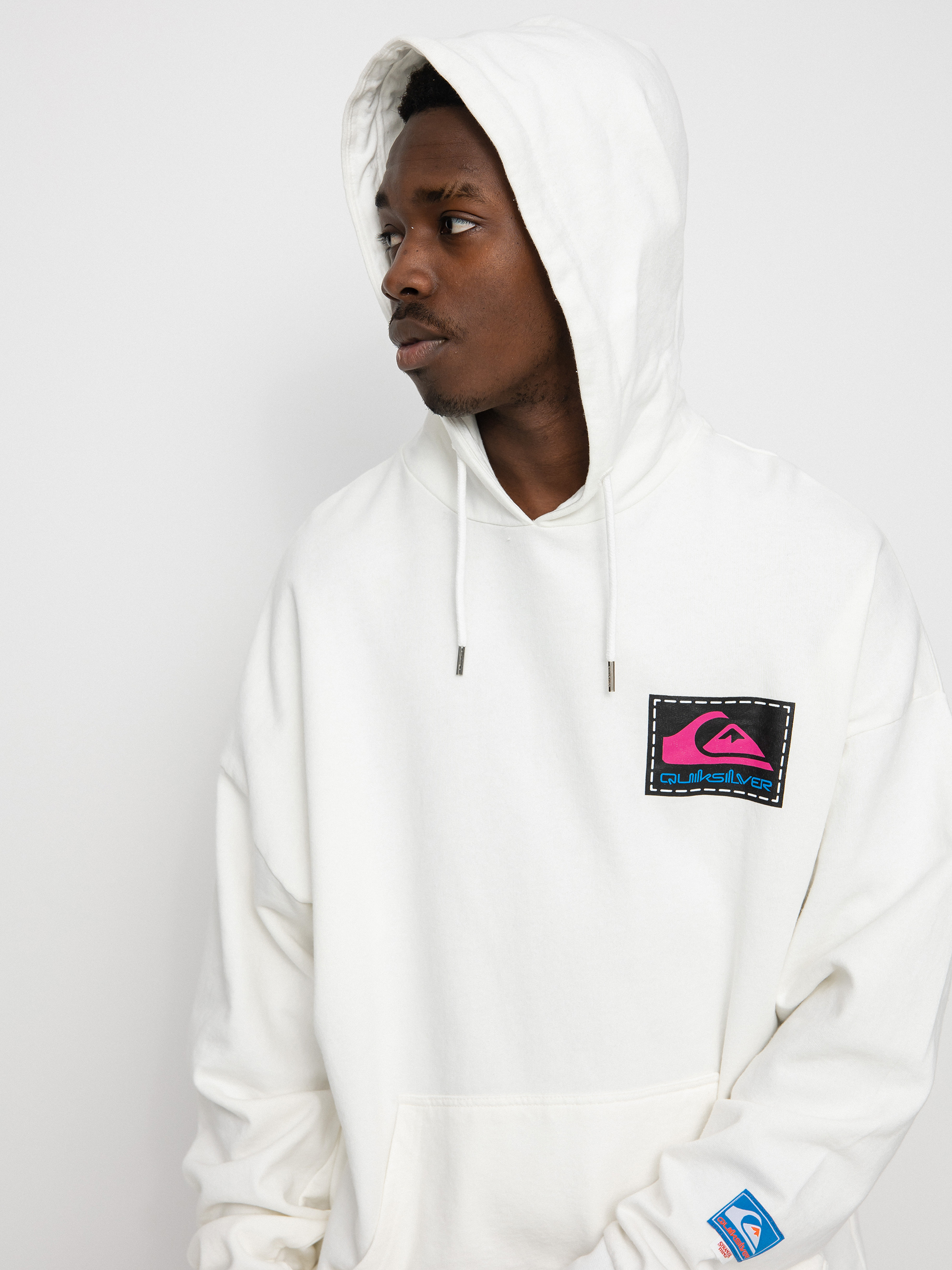 Bluza z kapturem Quiksilver X Stranger Things Rainbow HD (white)