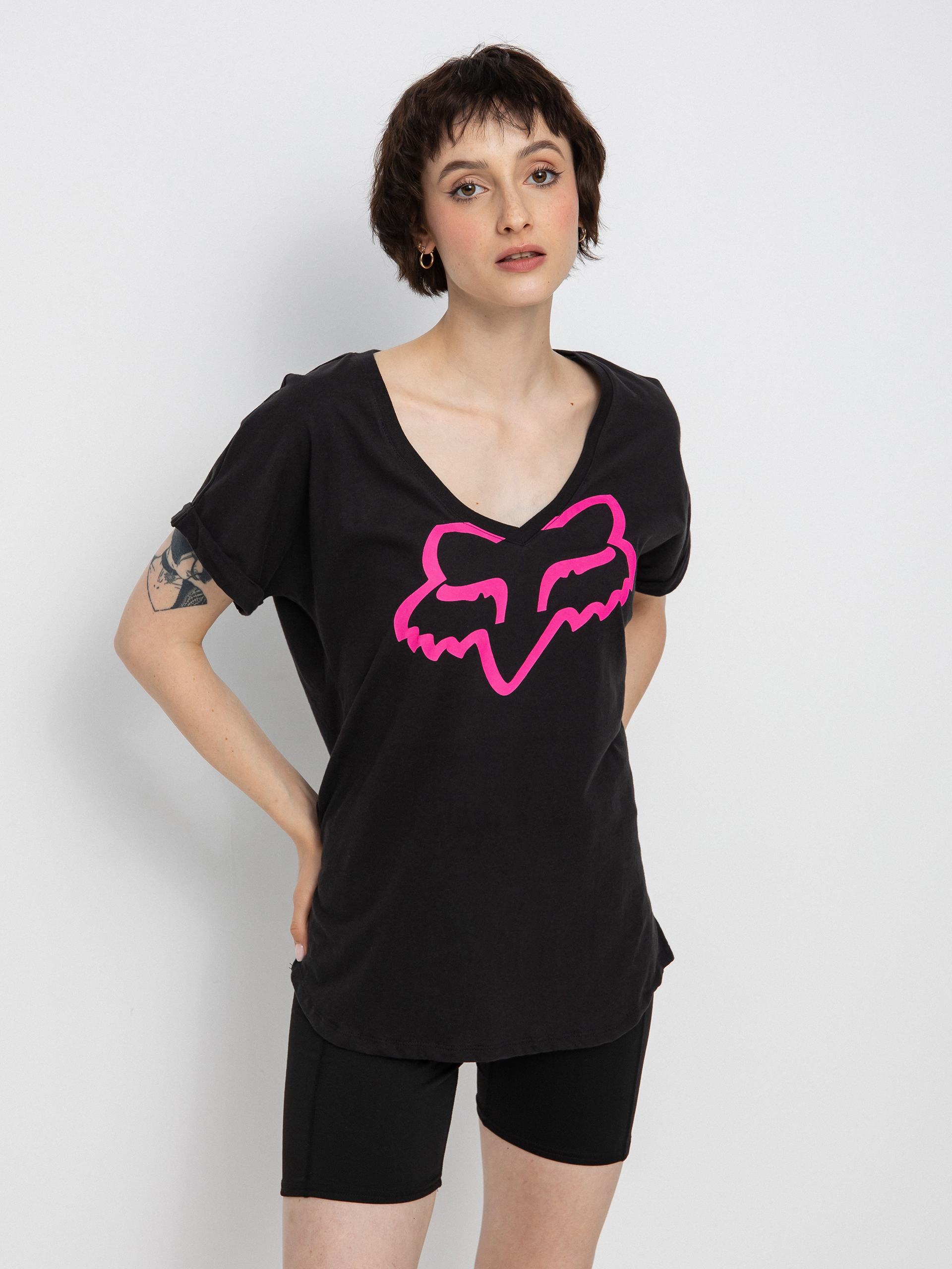 T-shirt Fox Boundary Wmn (blk/pnk)