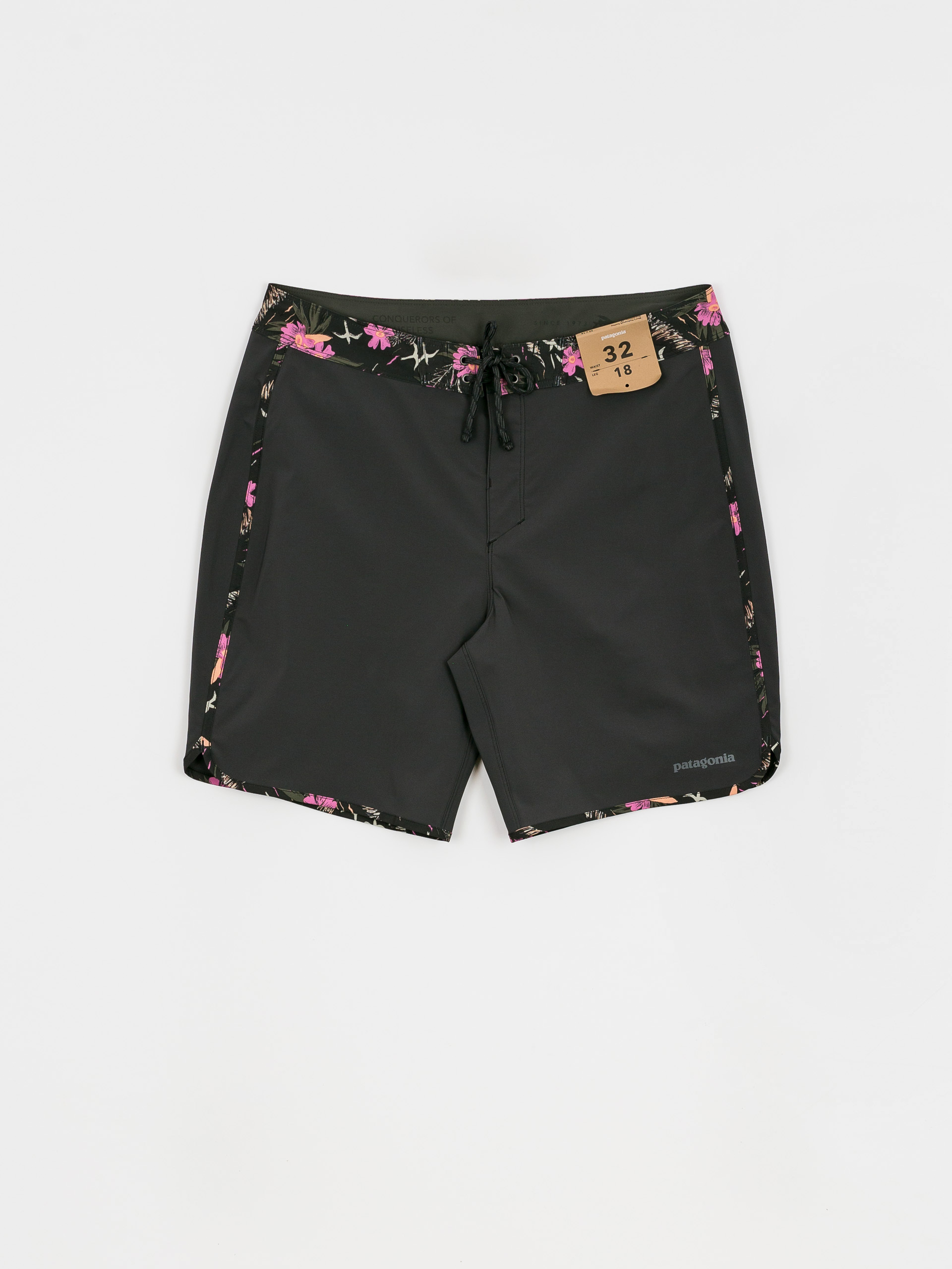 Boardshorty Patagonia Hydropeak Scallop 18 in (ink black w/faria multi hz)