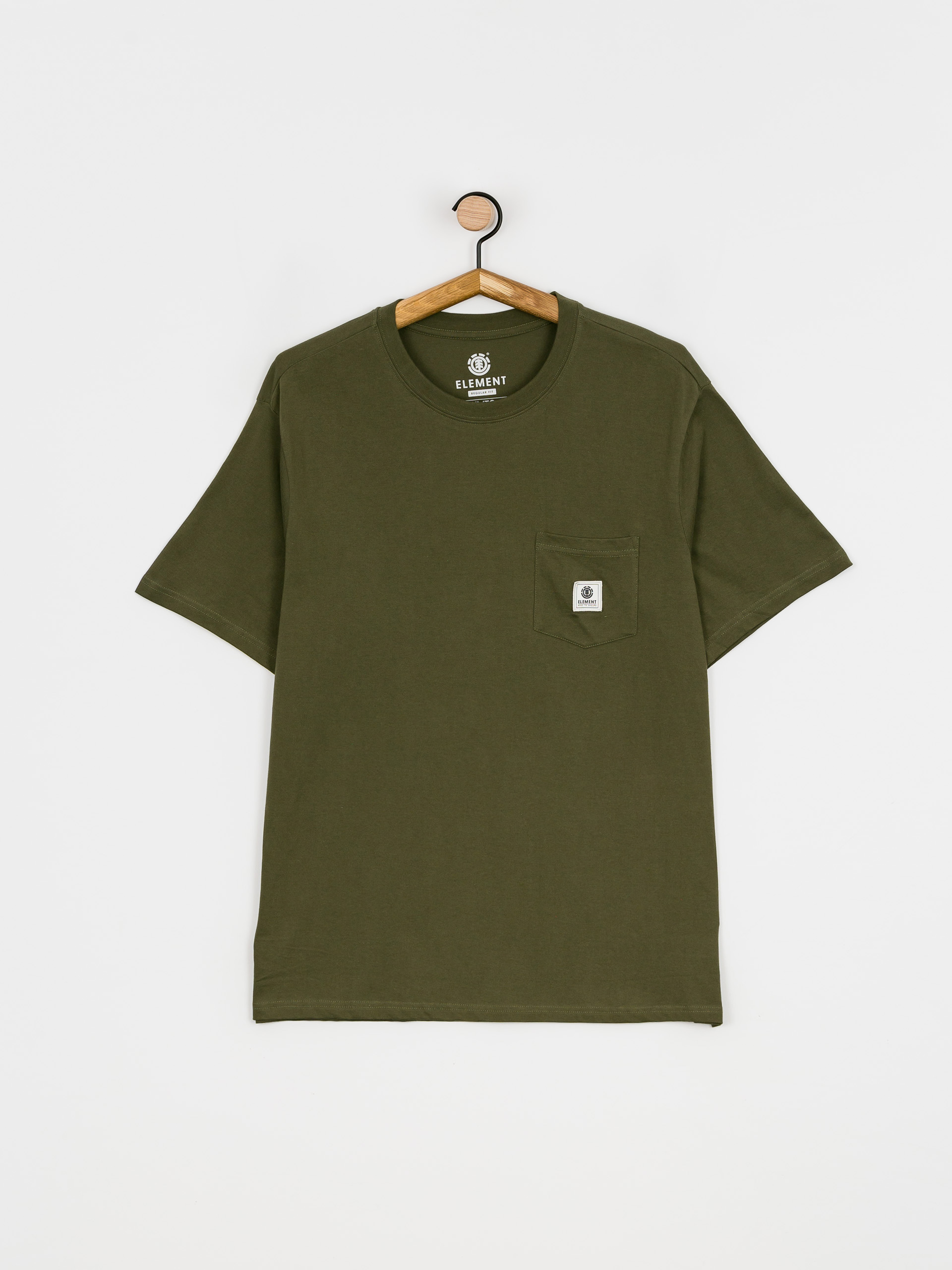 T-shirt Element Basic Pocket Label (army)
