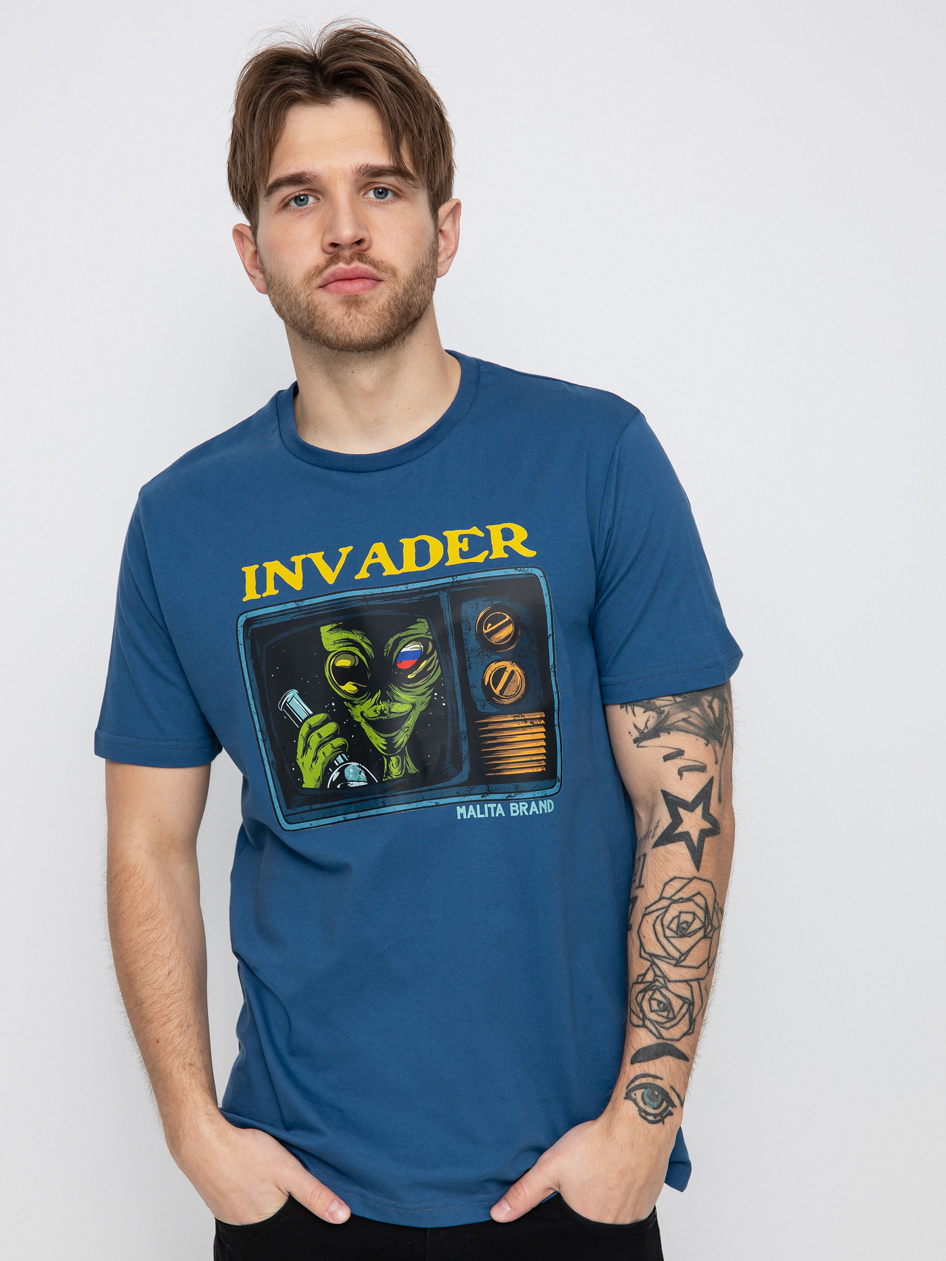 T-shirt Malita Invader (navy)