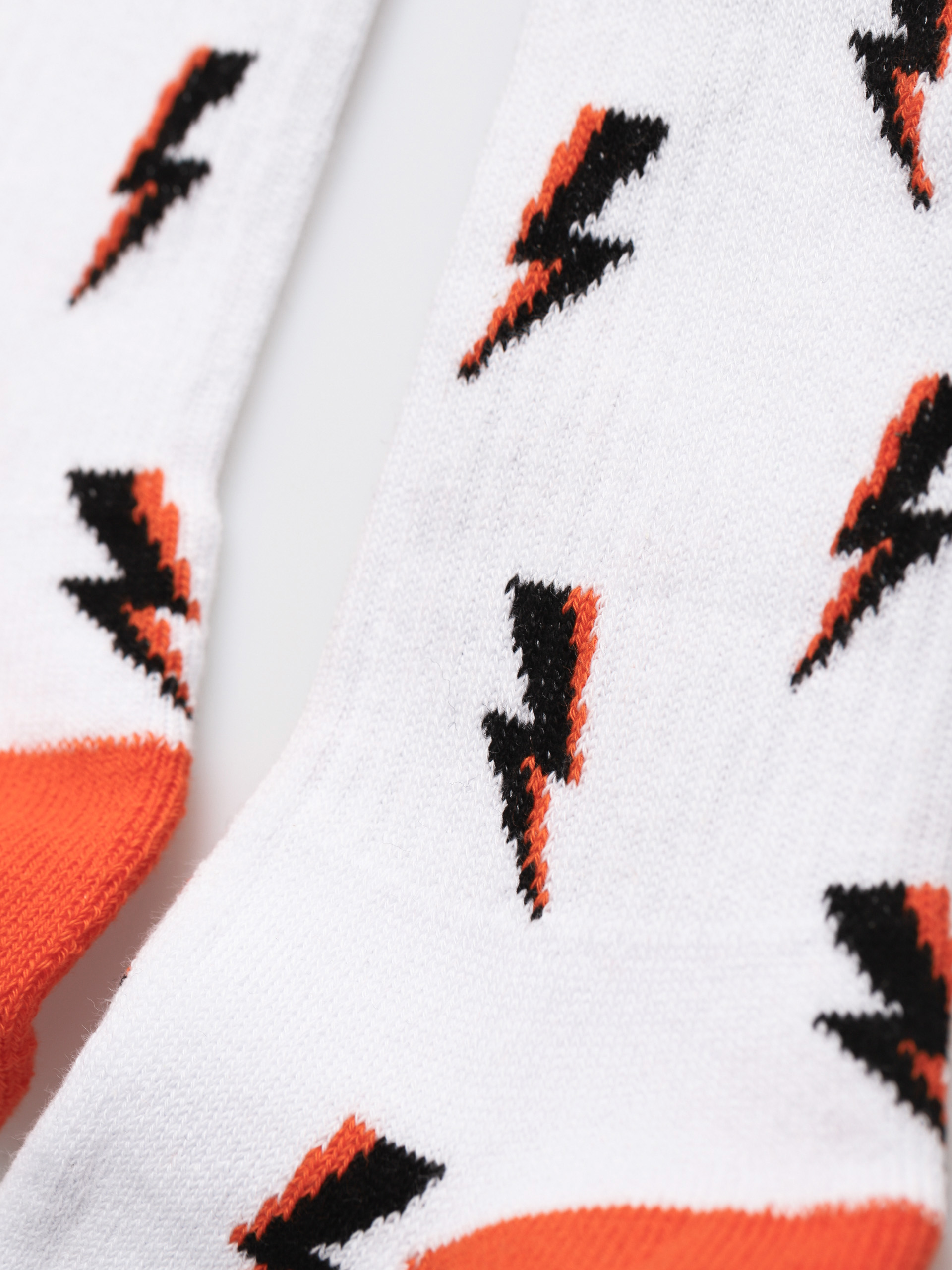 Skarpetki Malita Mlt Thunder Db (white/orange)
