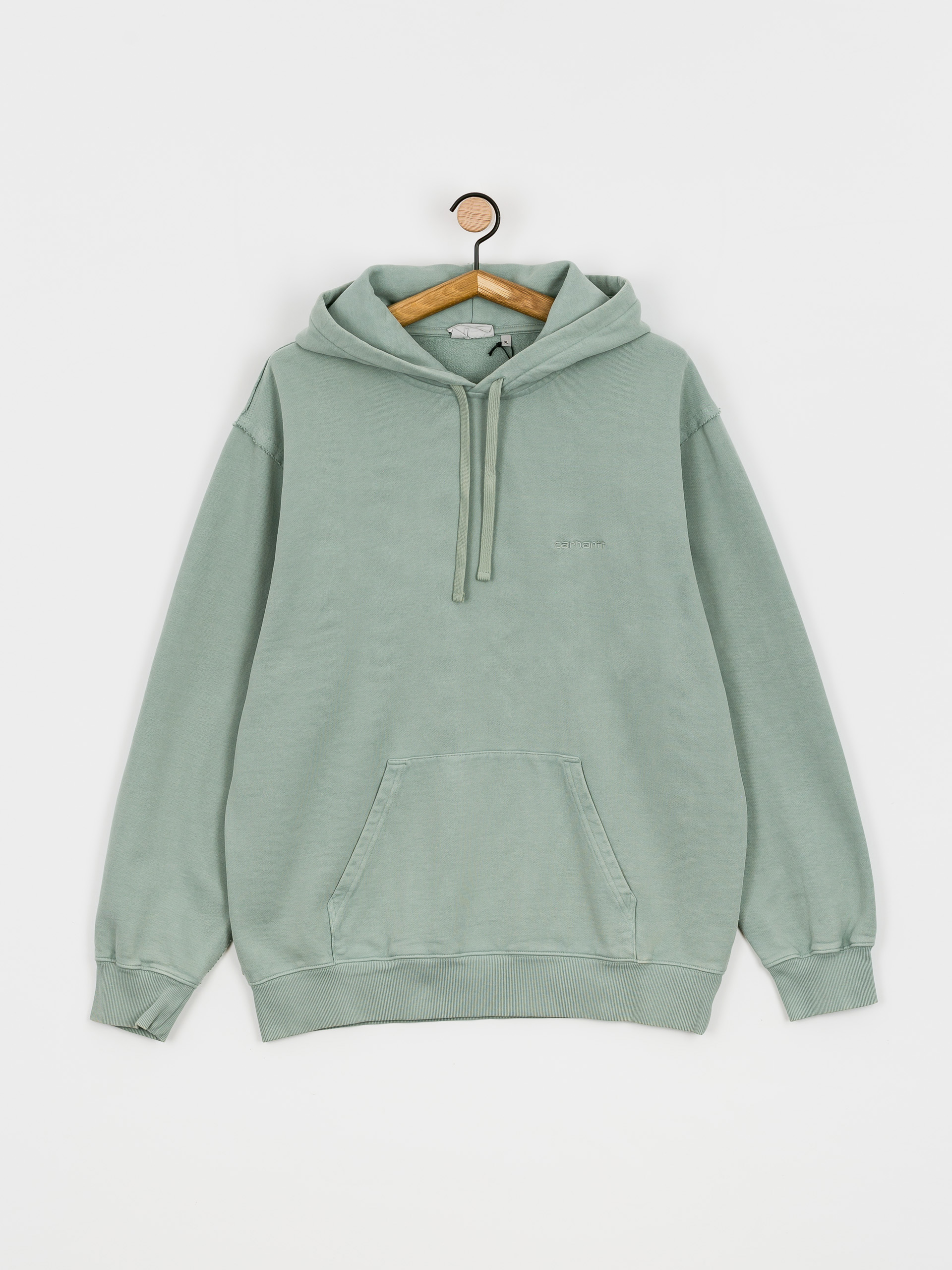 Bluza z kapturem Carhartt WIP Marfa HD (misty sage)