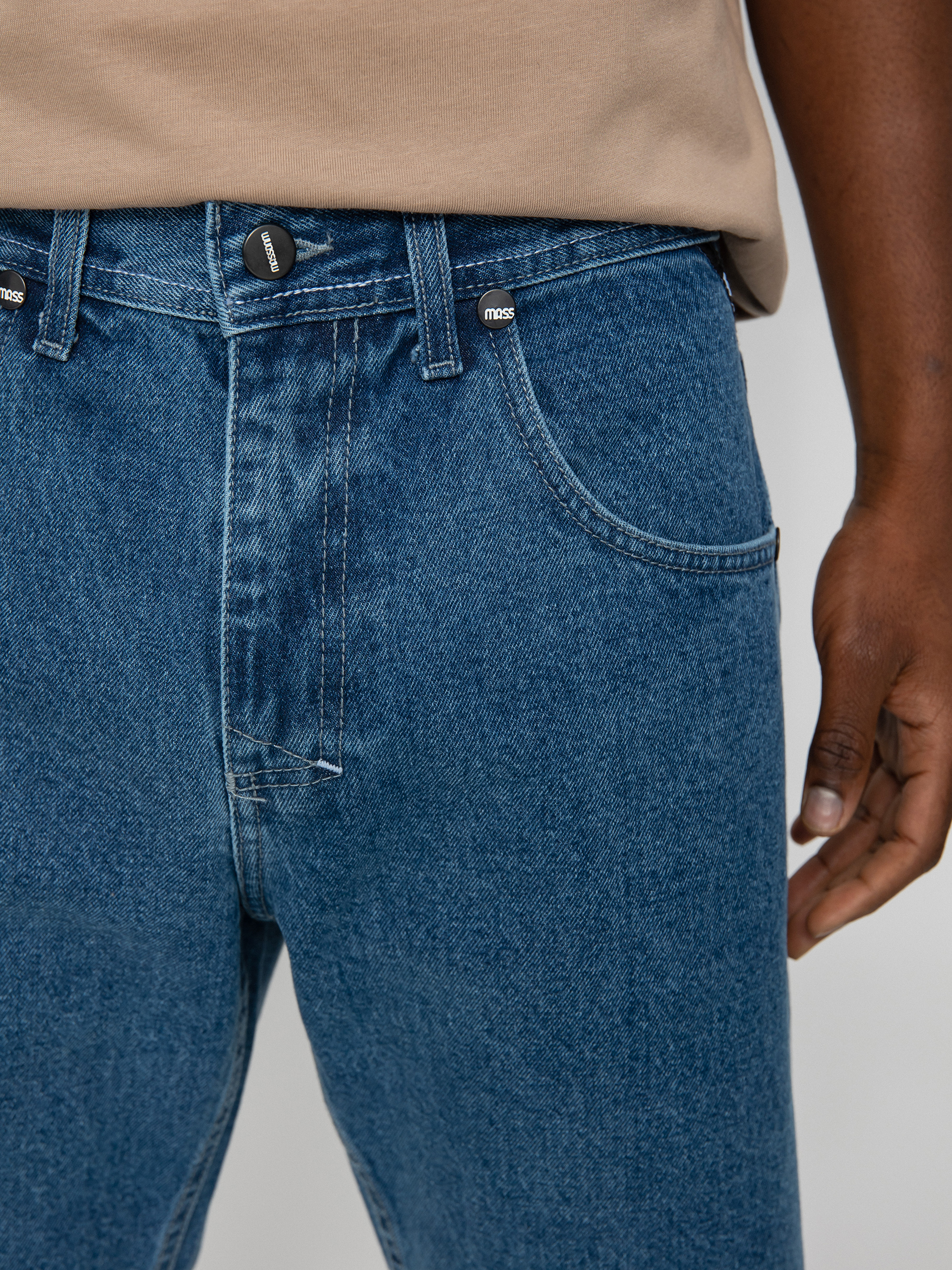 Szorty MassDnm Signature Jeans Straight Fit (blue)