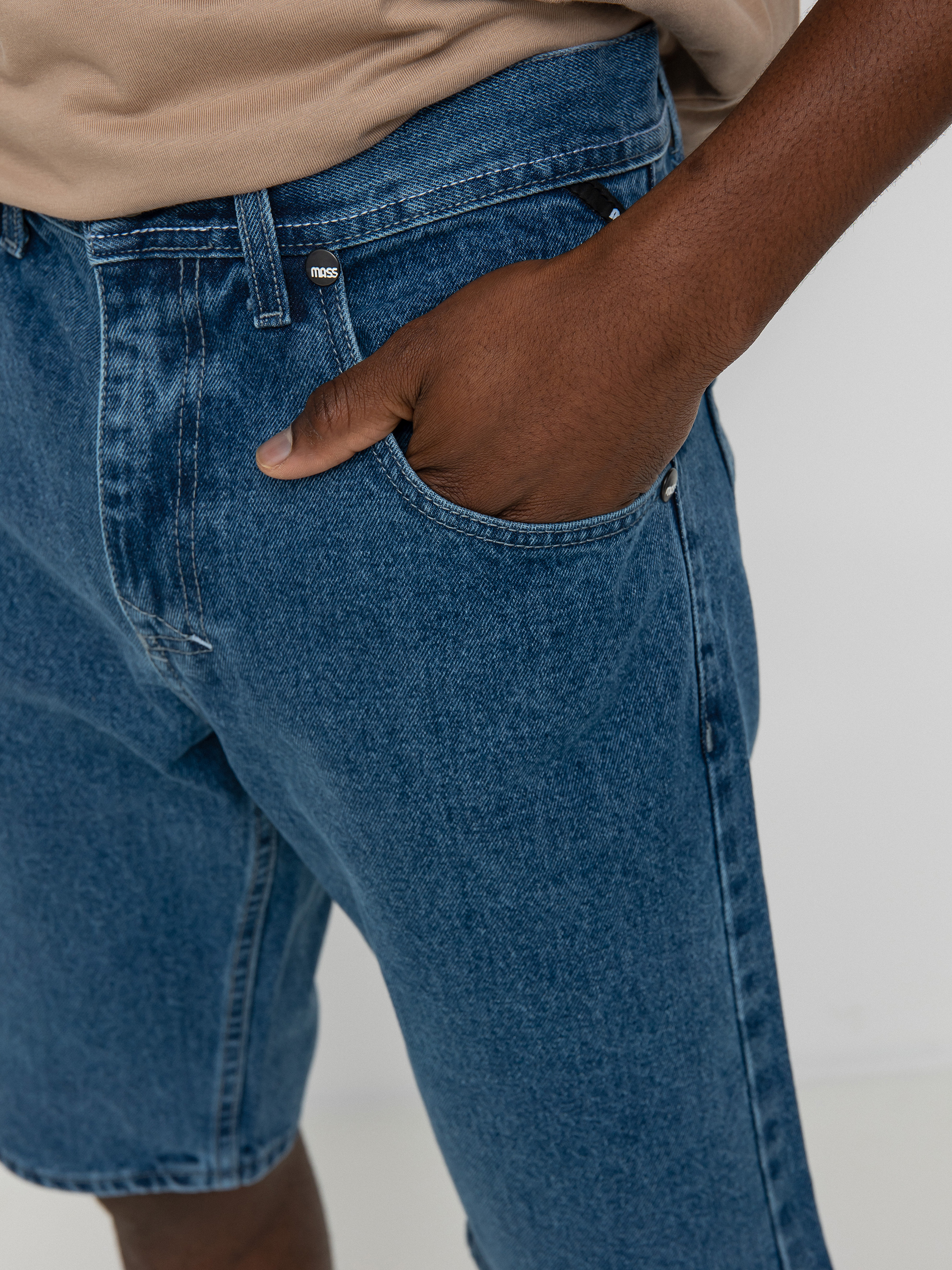 Szorty MassDnm Signature Jeans Straight Fit (blue)